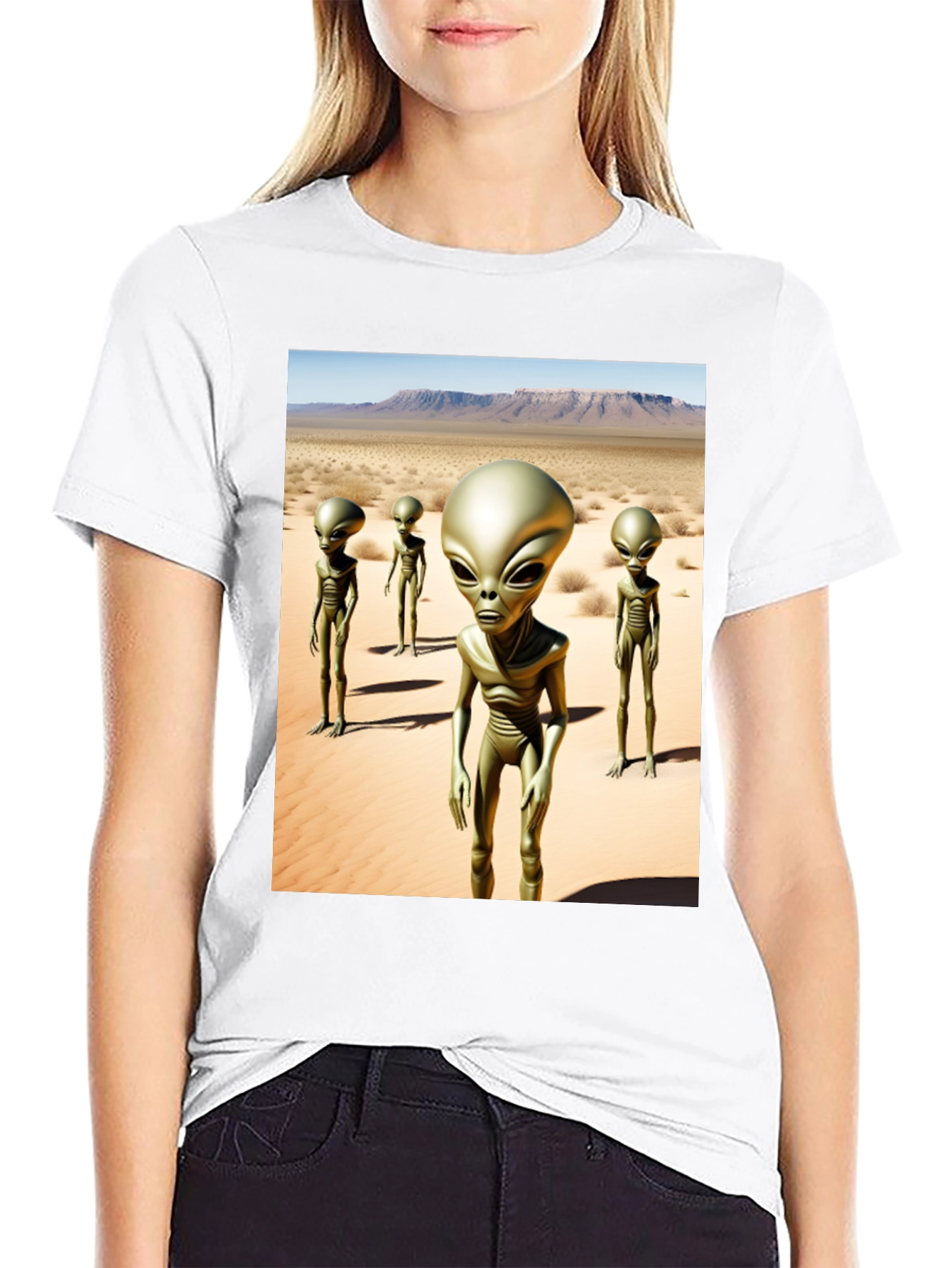 Alien Desert Black T-Shirt