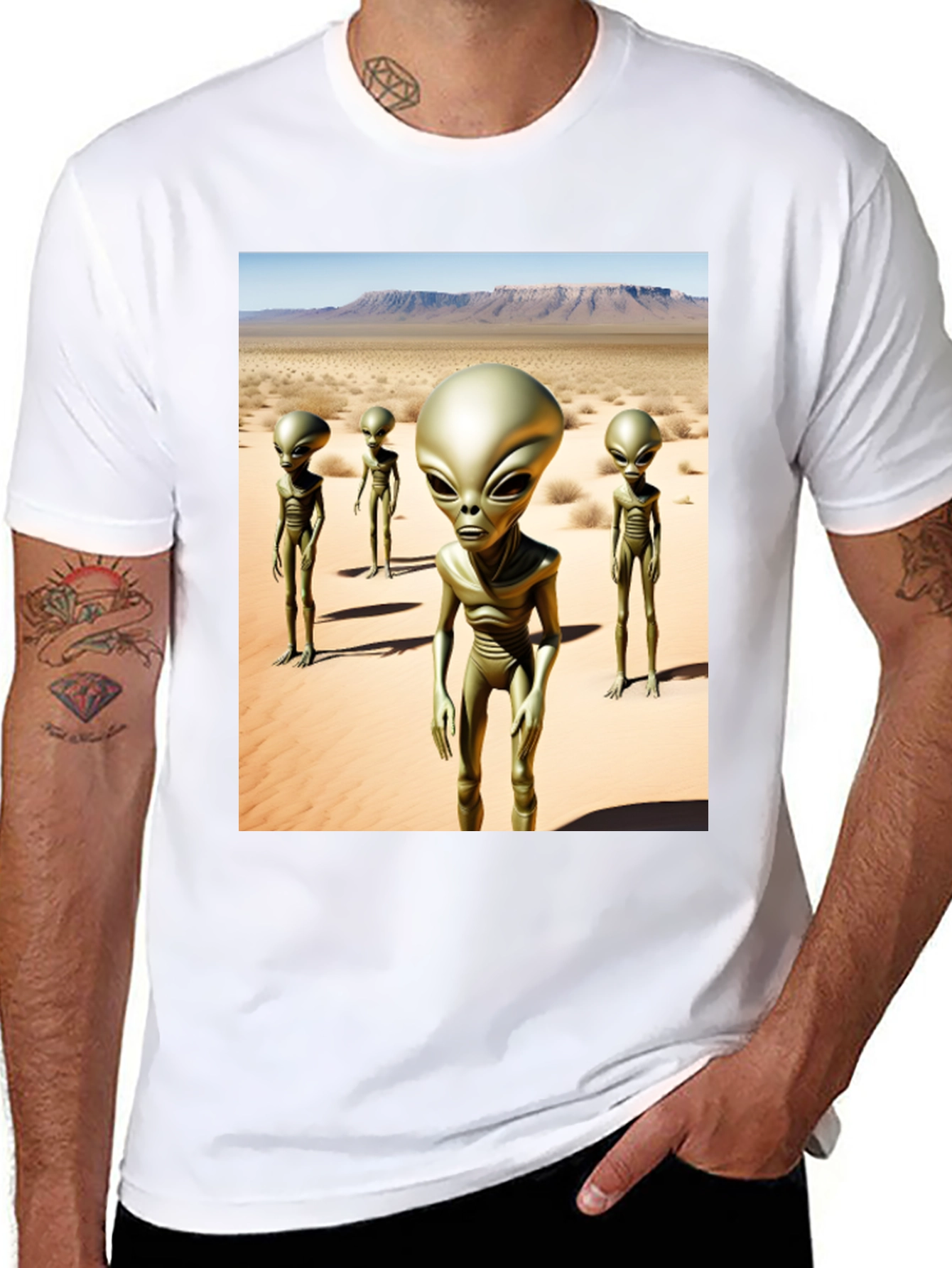 Alien Desert Black T-Shirt