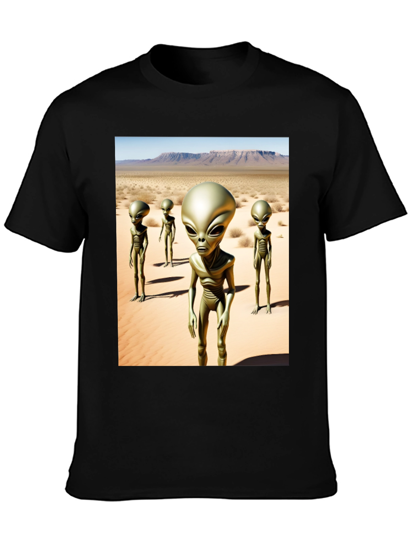 Alien Desert Black T-Shirt