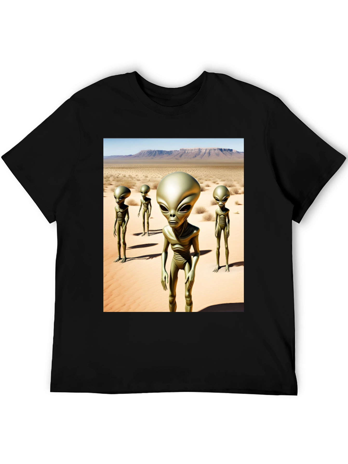 Alien Desert Black T-Shirt