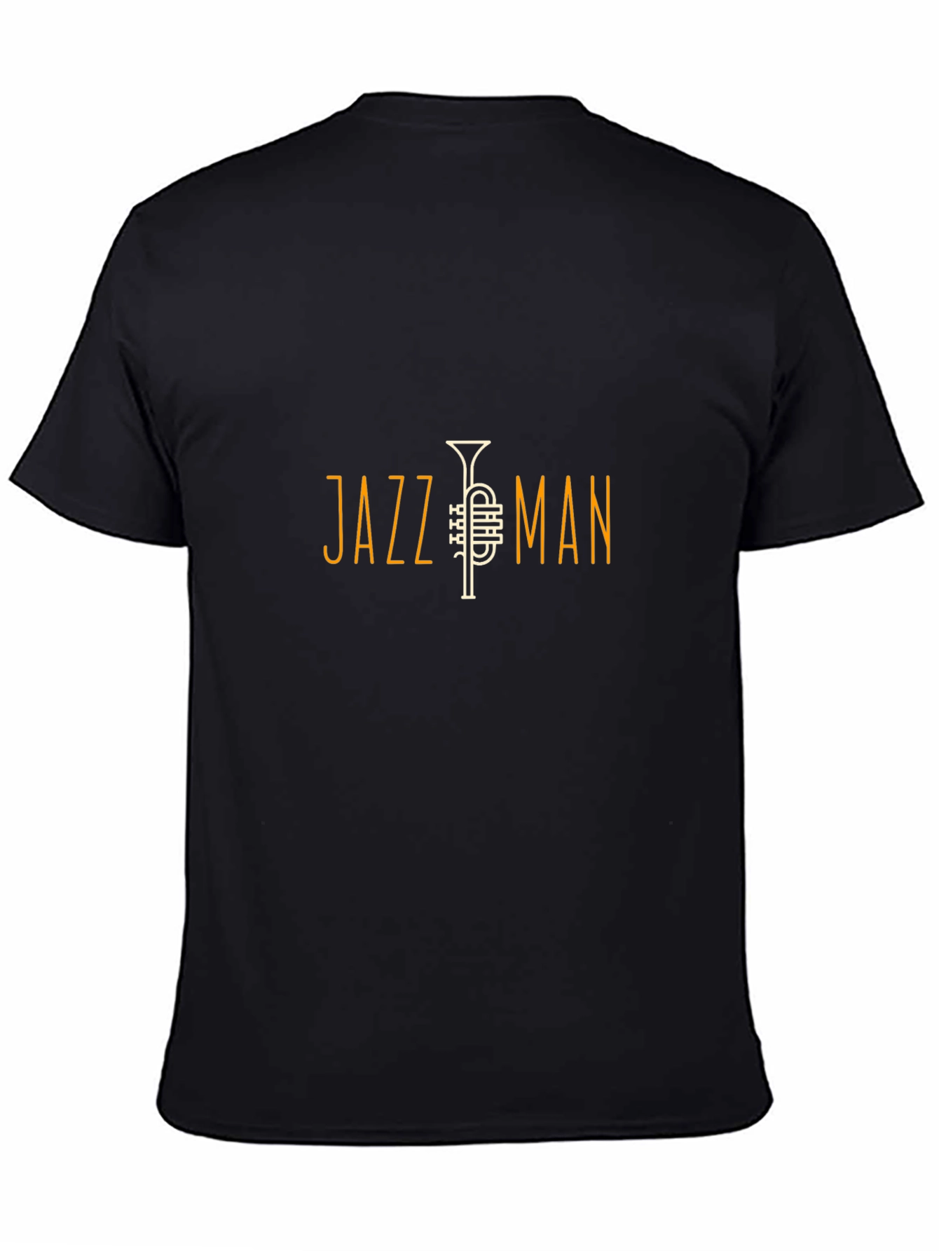 Jazz Man Graphic Tee - Black Short Sleeve
