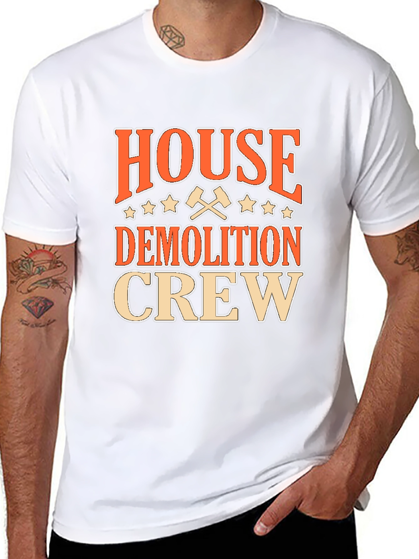 House Demolition Crew Graphic T-Shirt