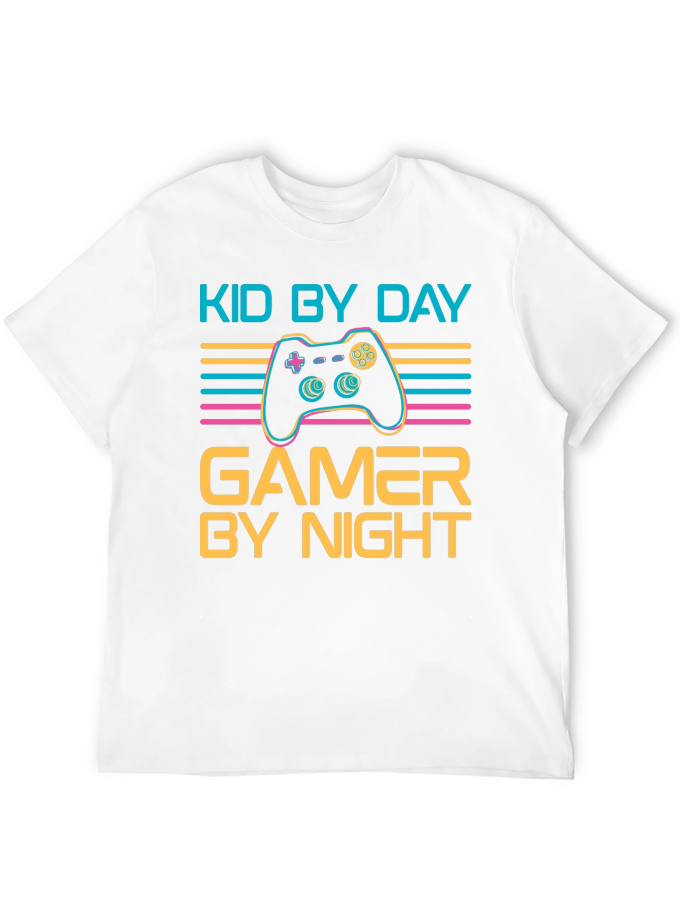 Kid by Day Gamer by Night Black T-Shirt