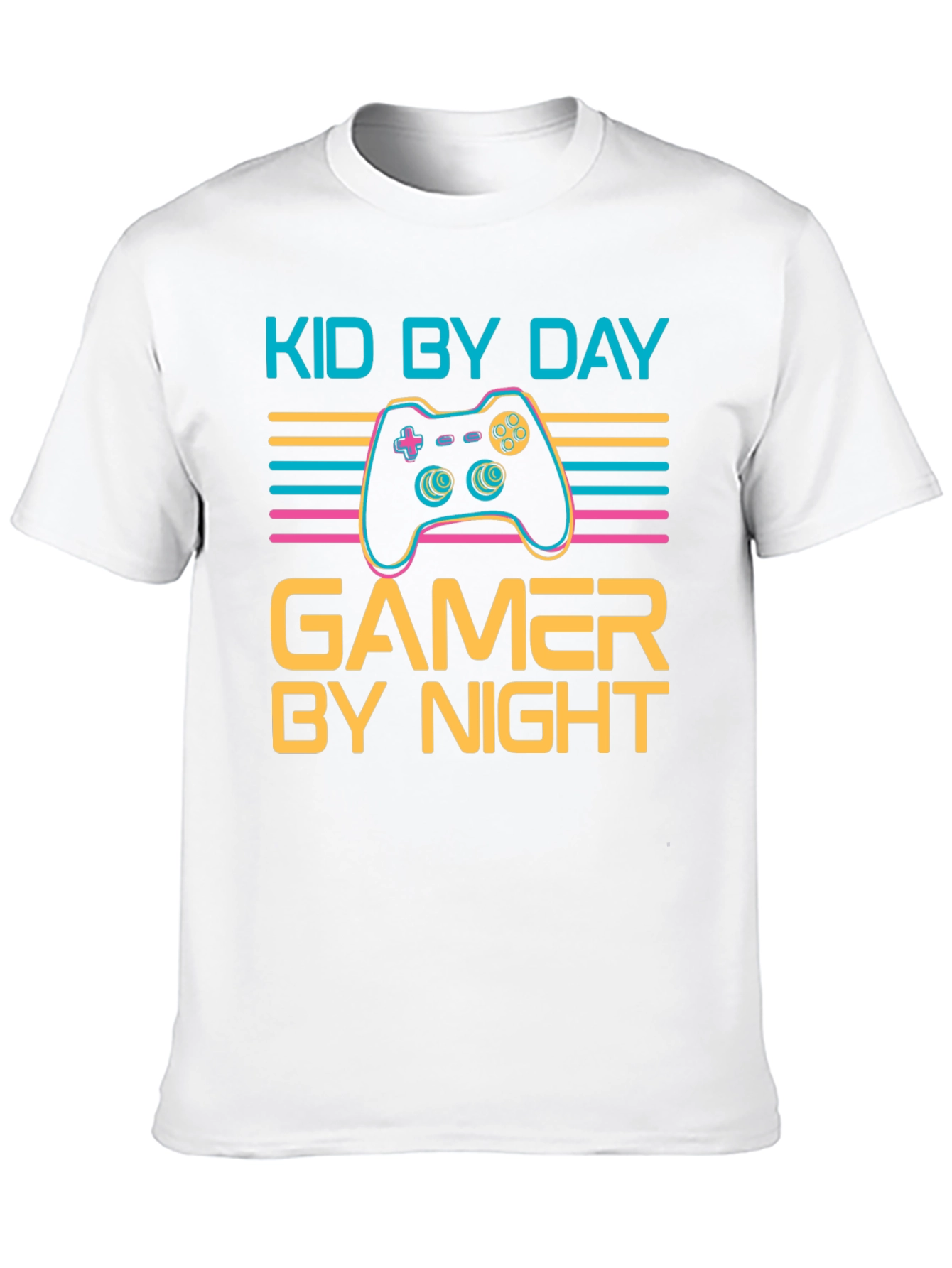 Kid by Day Gamer by Night Black T-Shirt