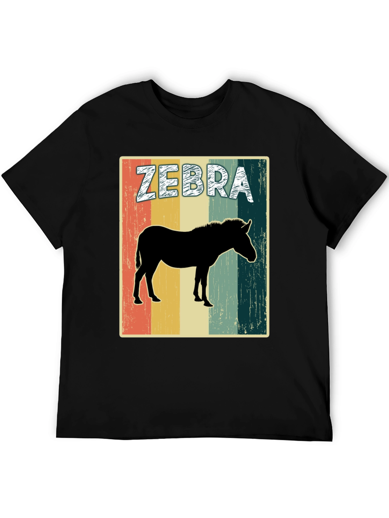 Retro Zebra Silhouette T-Shirt