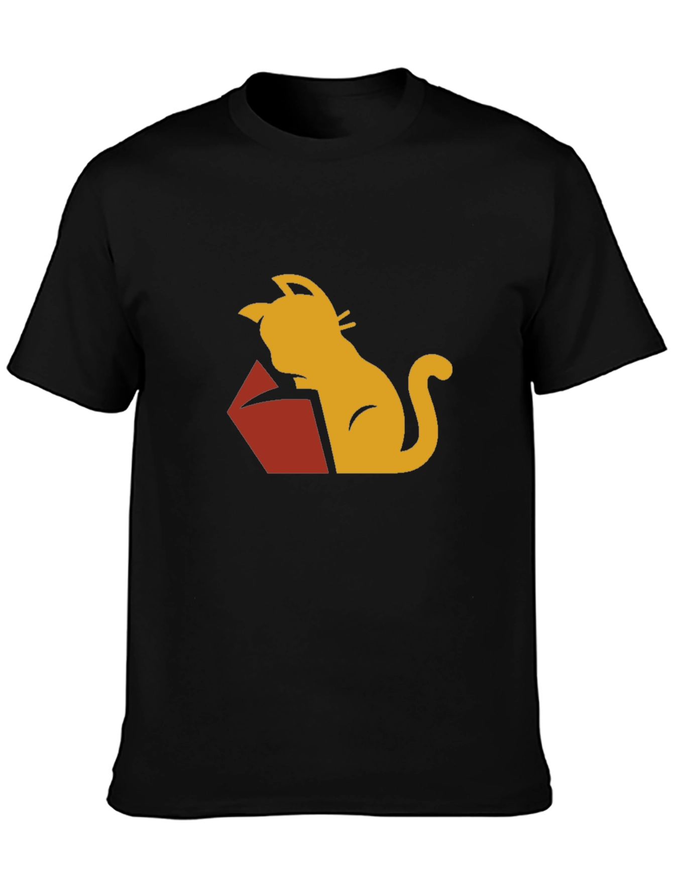 Cat Reading Book Graphic Tee - Stylish Casual Wear