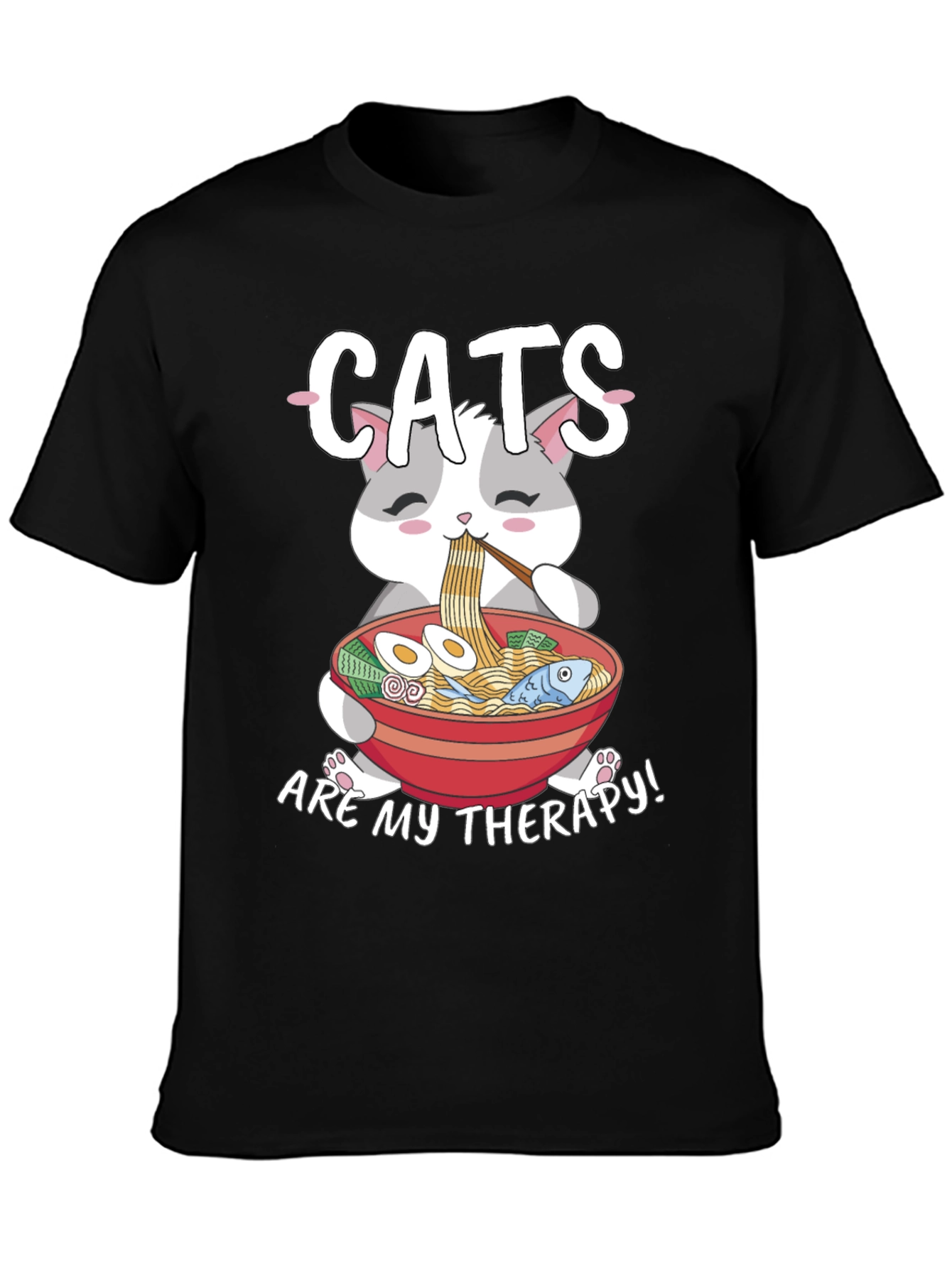 Cats Are My Therapy T-Shirt