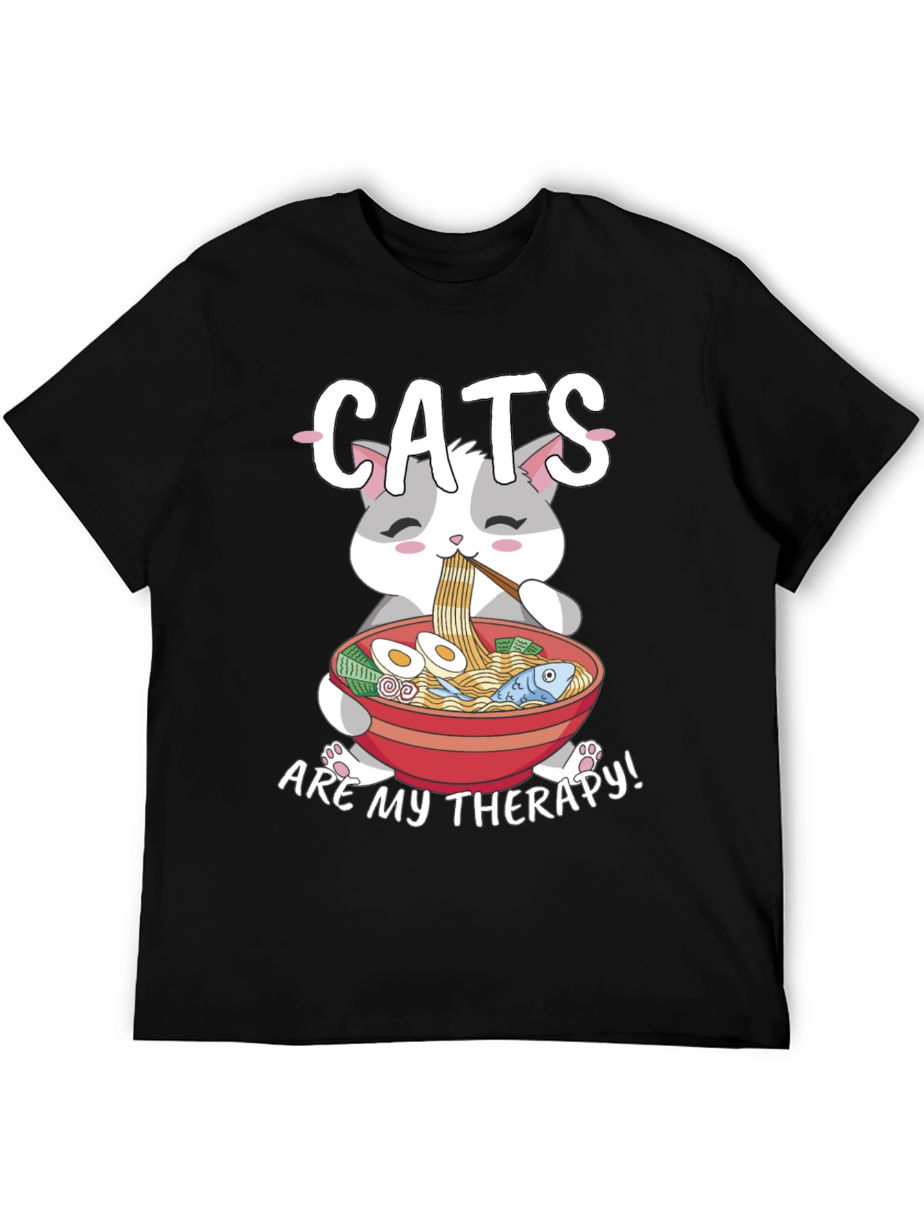 Cats Are My Therapy T-Shirt