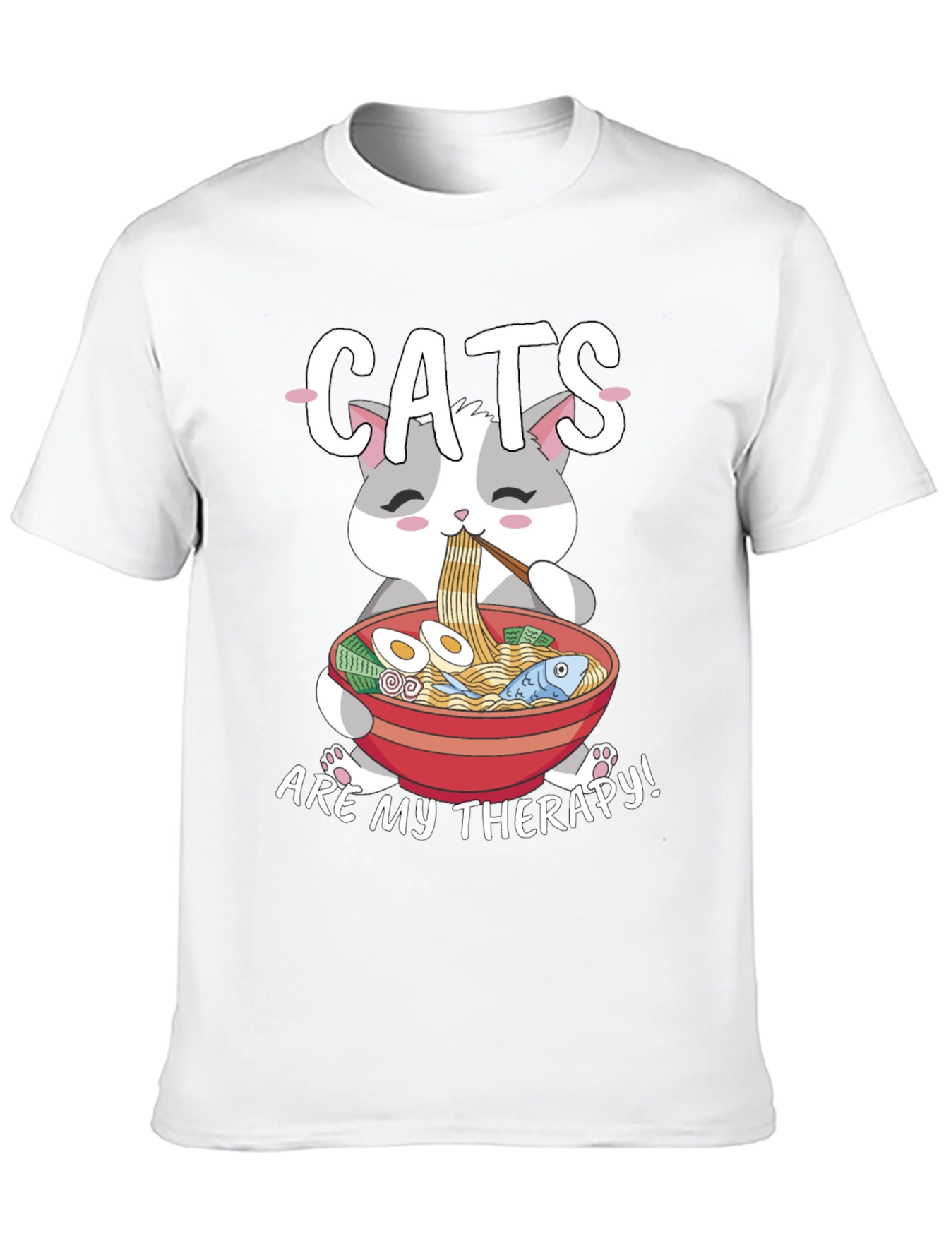 Cats Are My Therapy T-Shirt