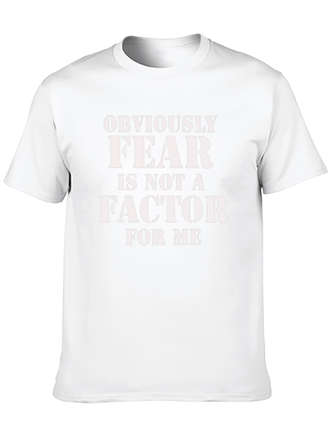 Fear is Not a Factor Black Graphic Tee