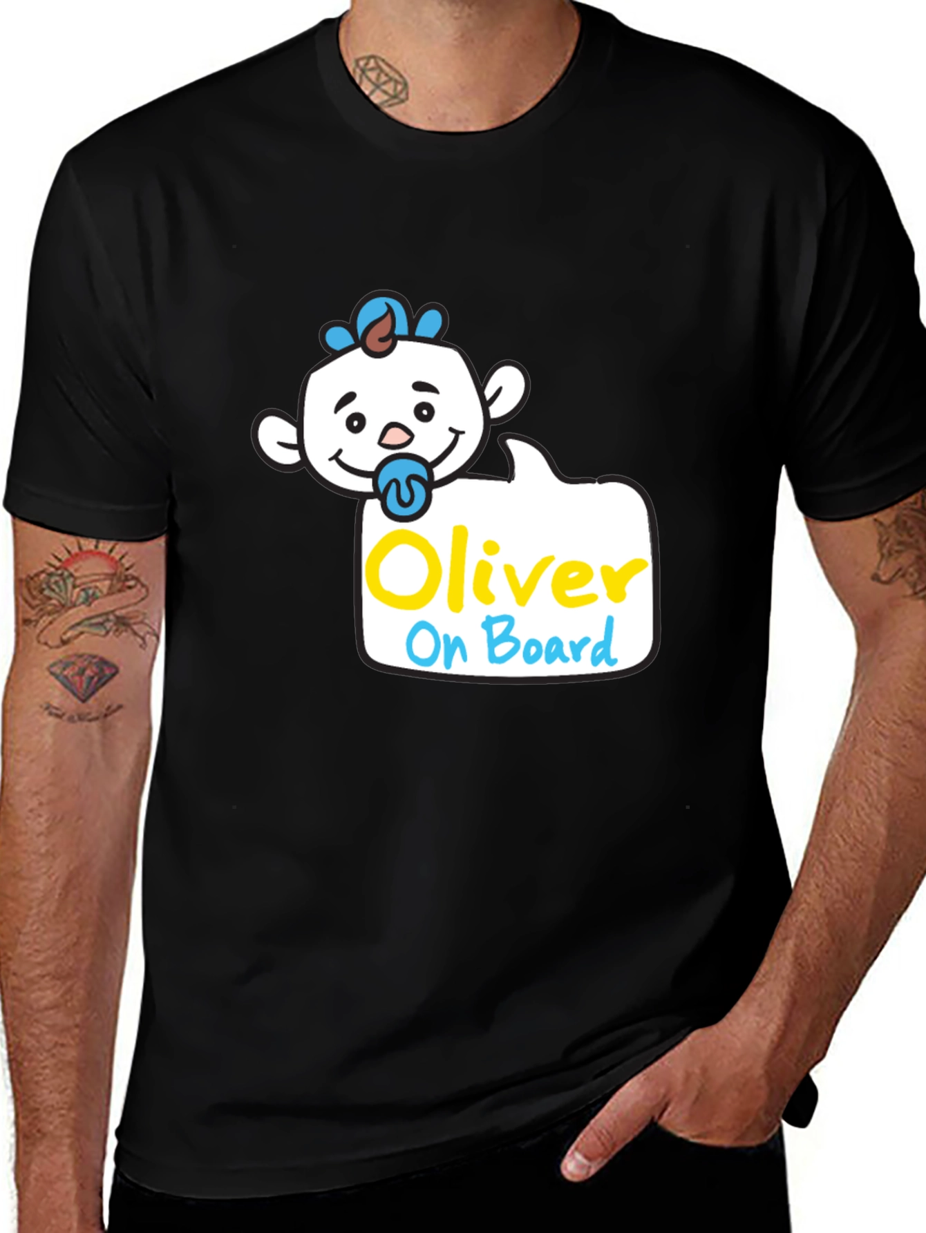 Oliver On Board T-Shirt - Cute Baby Design
