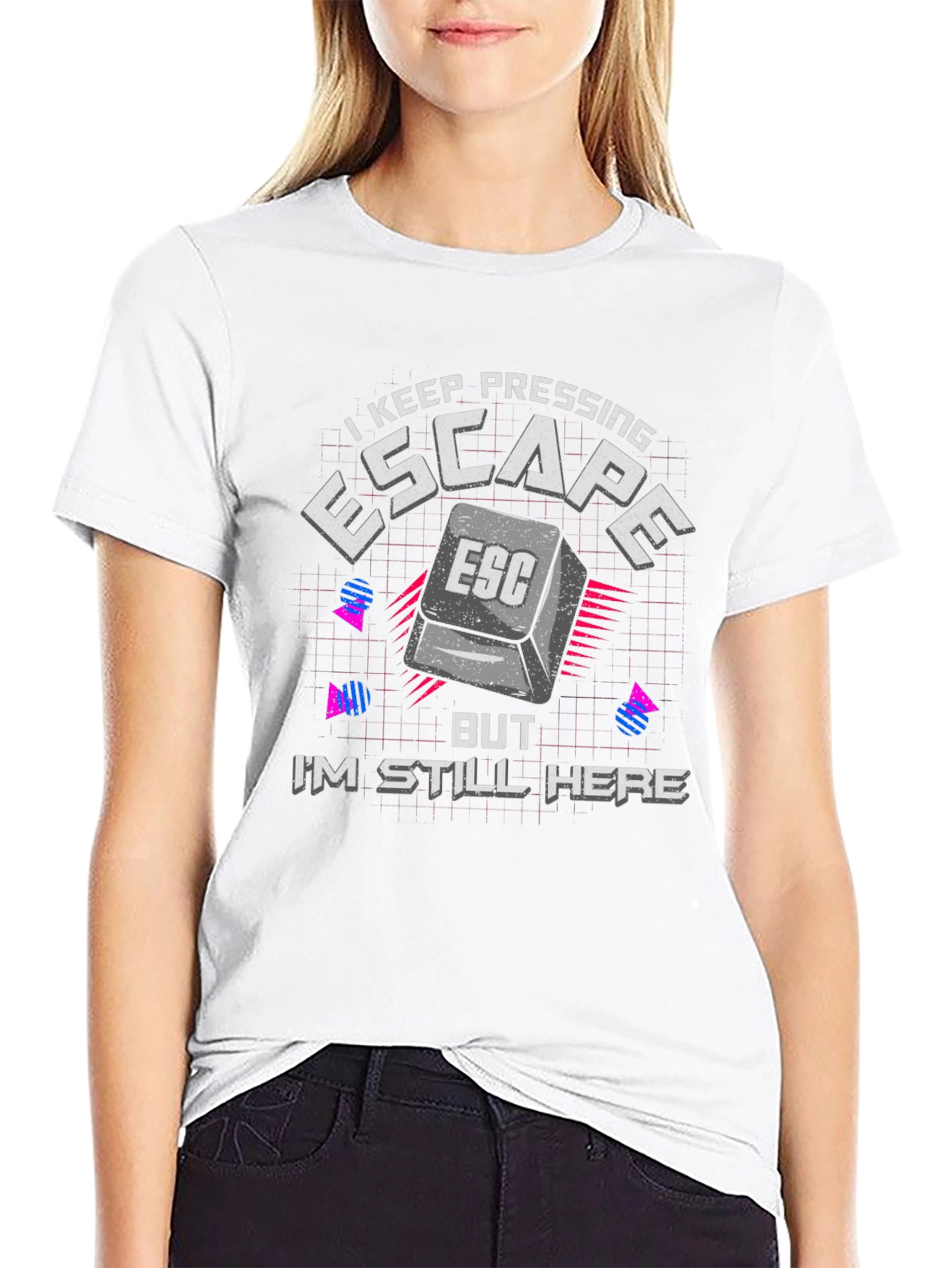Escape Button Graphic Tee - Gamer Humor T-Shirt