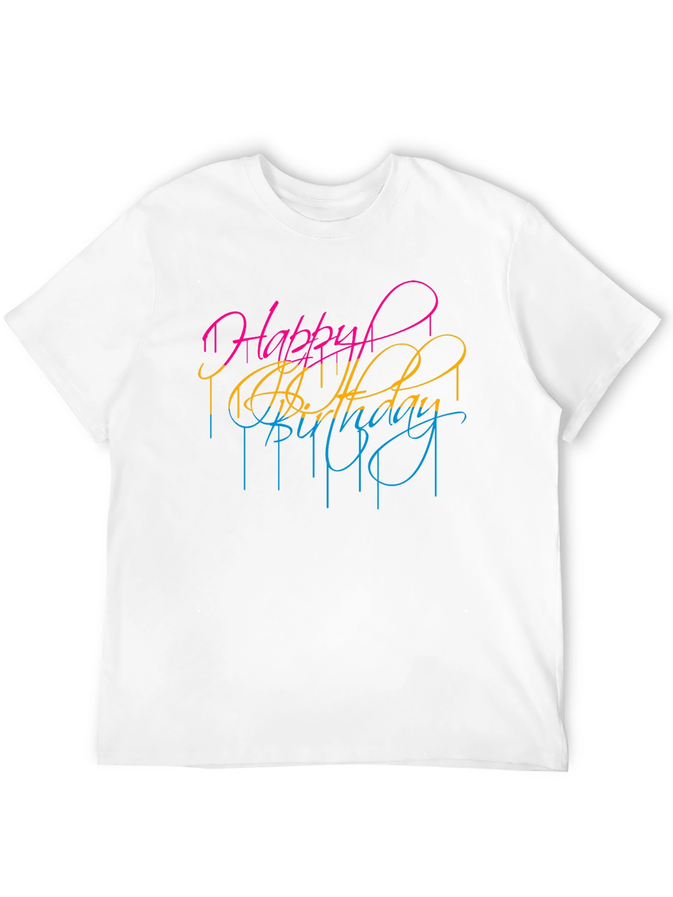 Happy Birthday Graphic Tee - Stylish Celebration Shirt