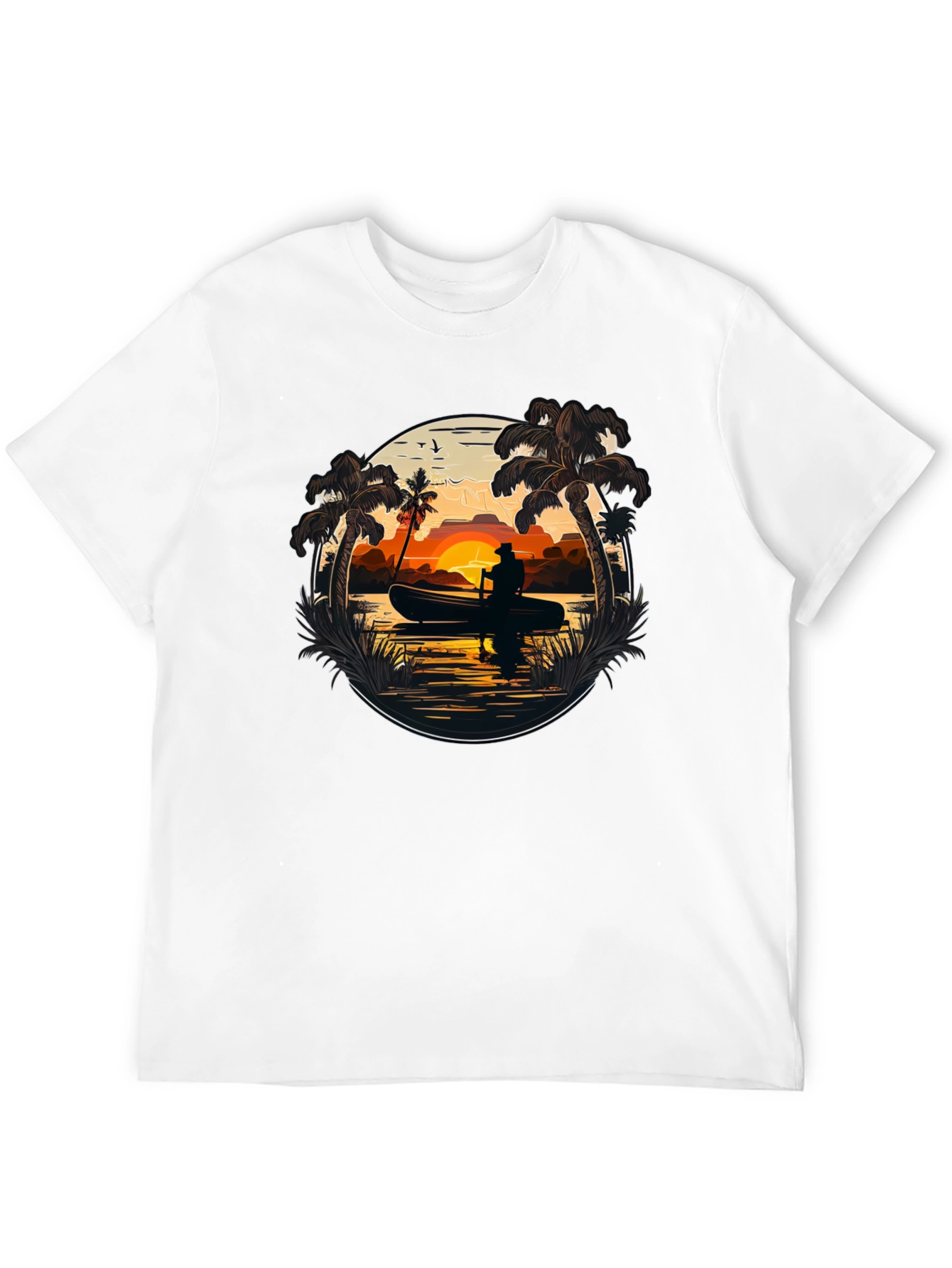 Sunset Canoe T-Shirt - Island Life Tee