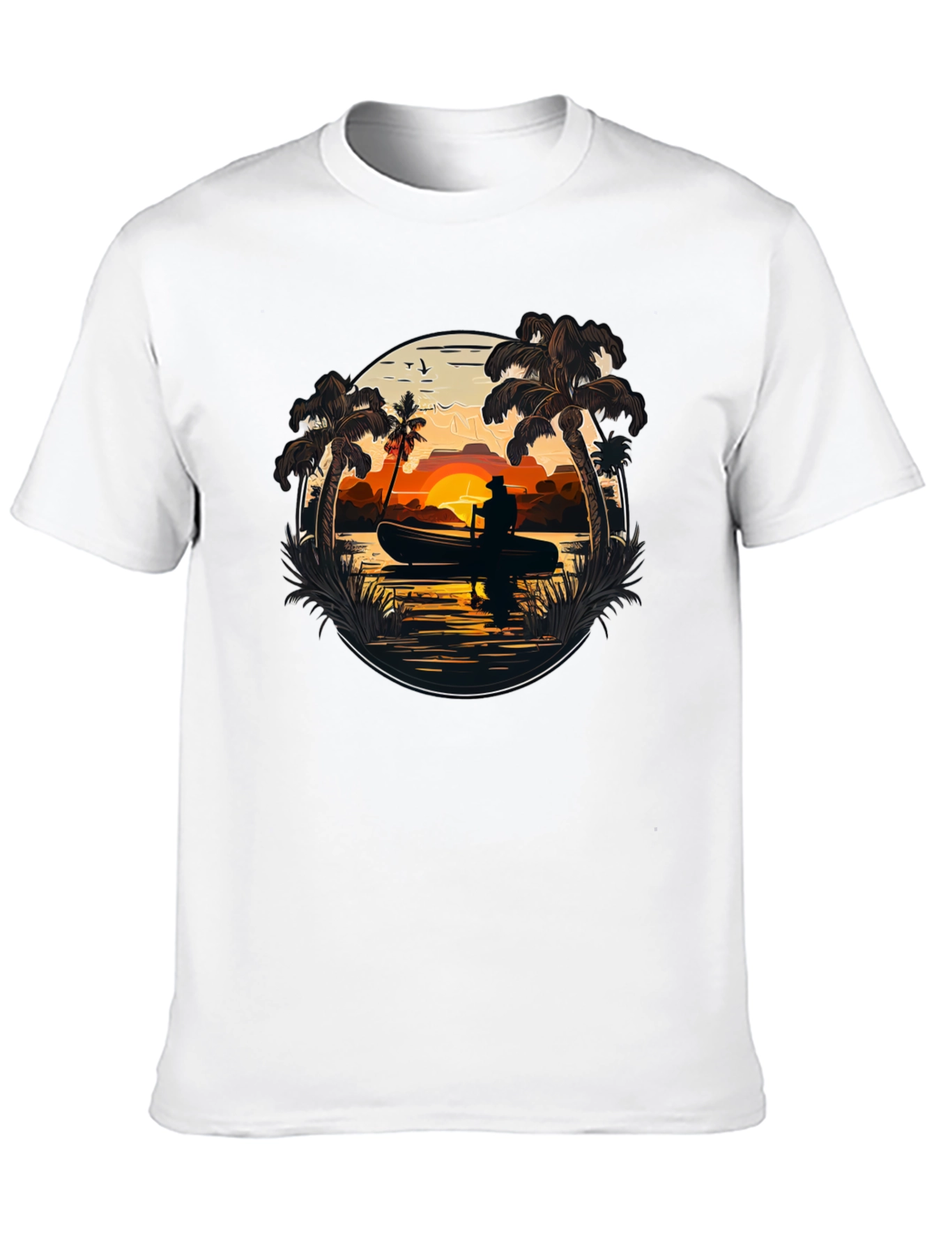 Sunset Canoe T-Shirt - Island Life Tee