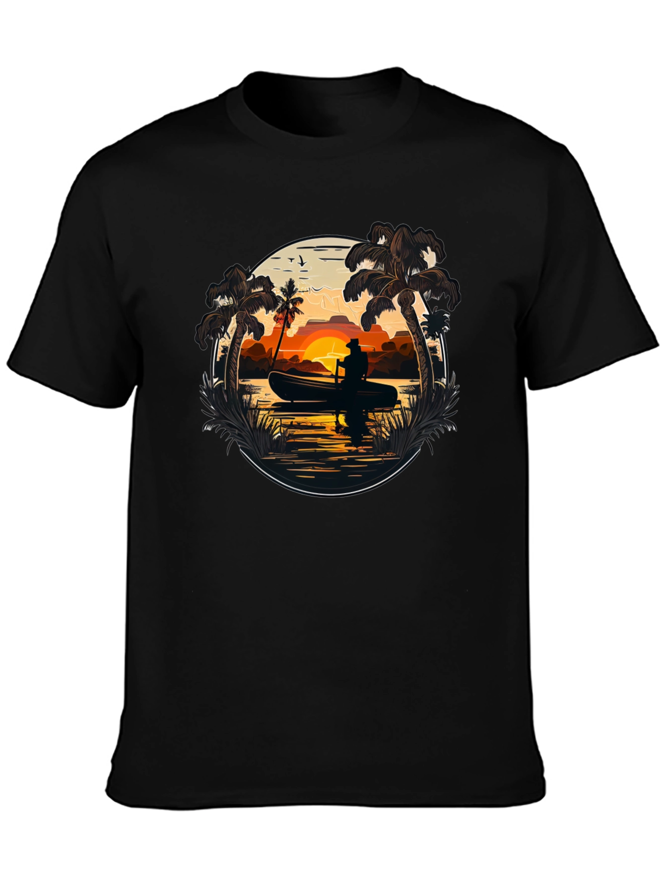 Sunset Canoe T-Shirt - Island Life Tee