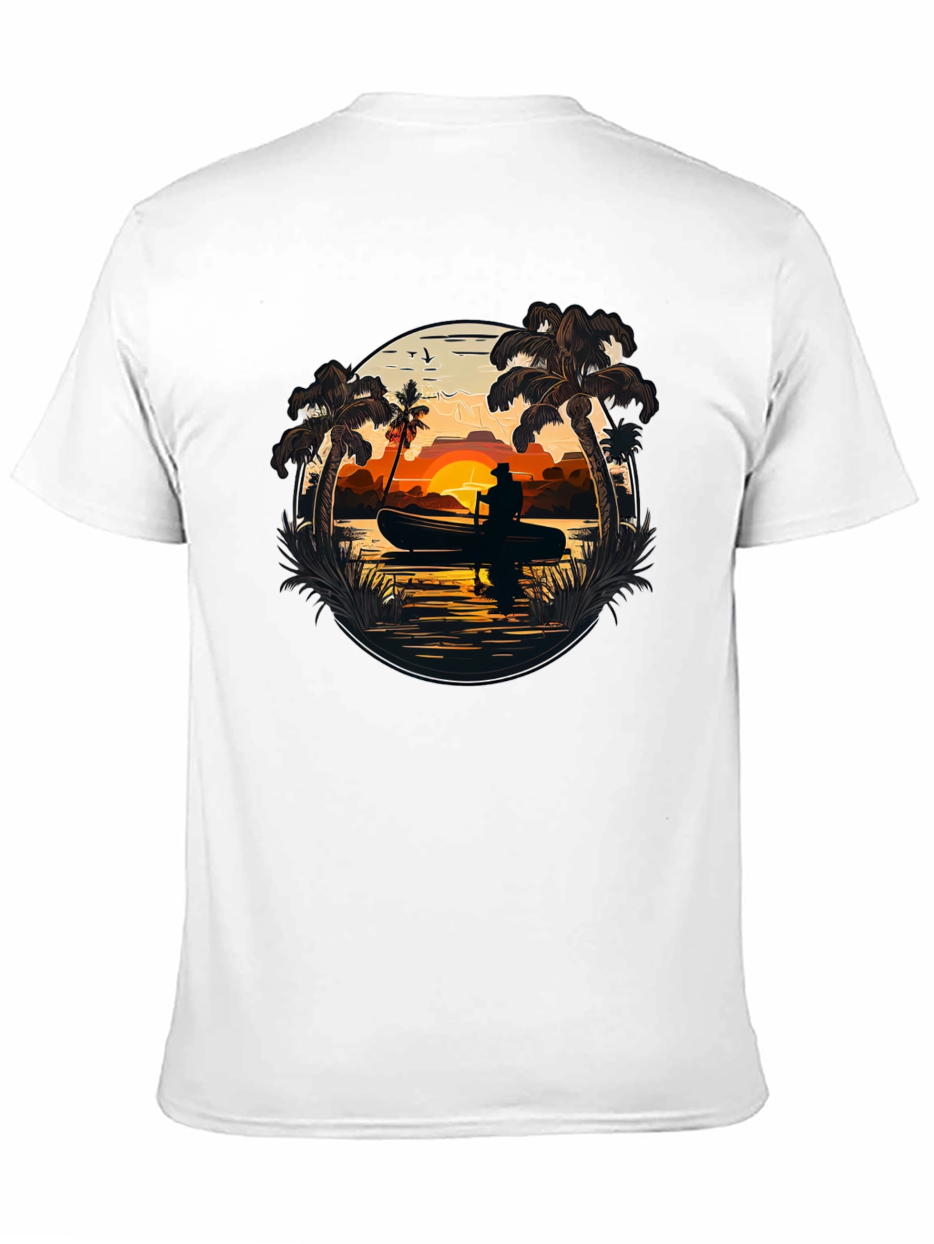 Sunset Canoe T-Shirt - Island Life Tee