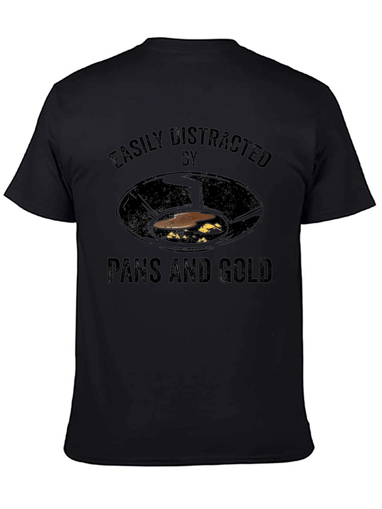 Easily Distracted by Pans and Gold T-Shirt