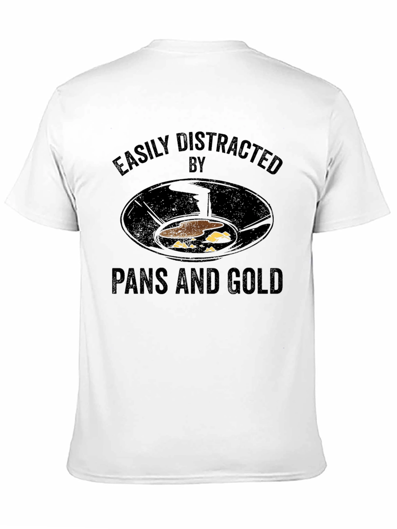 Easily Distracted by Pans and Gold T-Shirt