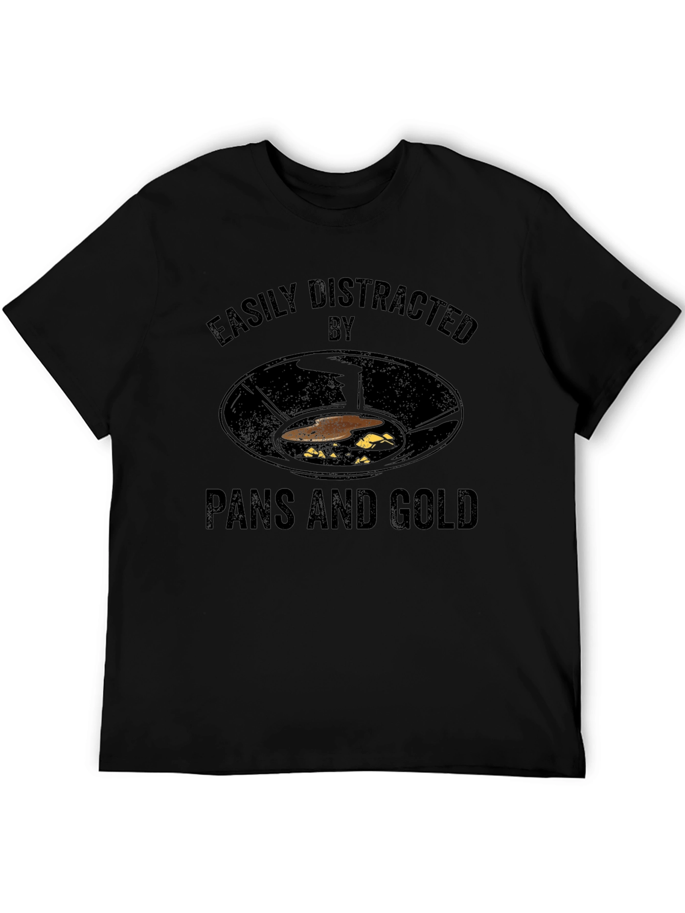 Easily Distracted by Pans and Gold T-Shirt