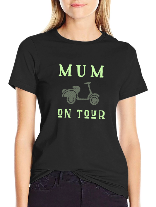Mum On Tour T-Shirt - Scooter Design