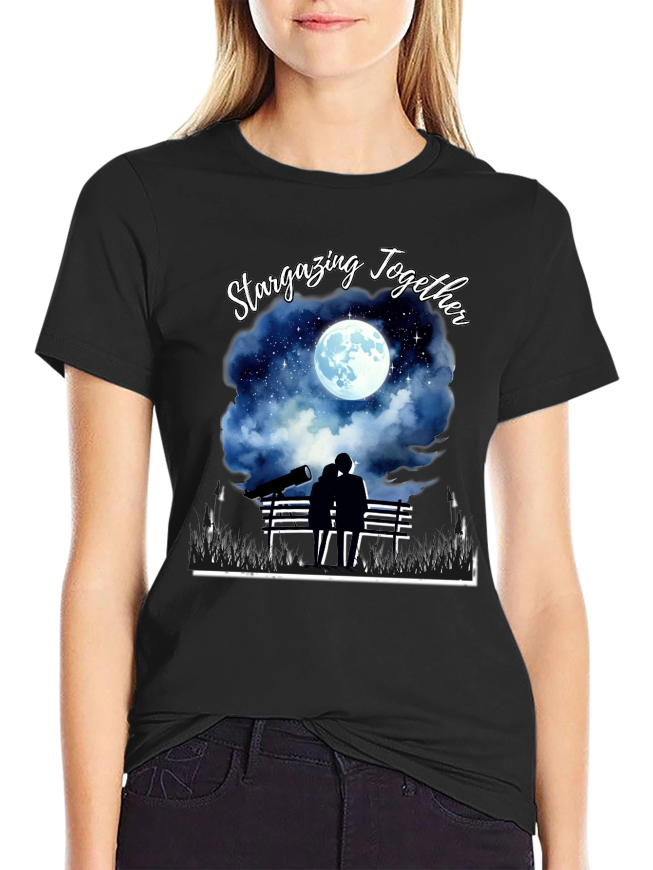 Stargazing Together Graphic T-Shirt