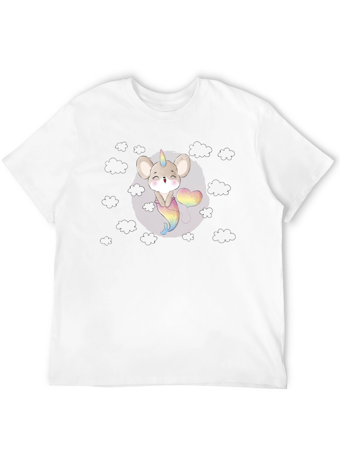 Cute Unicorn Mouse Graphic Tee