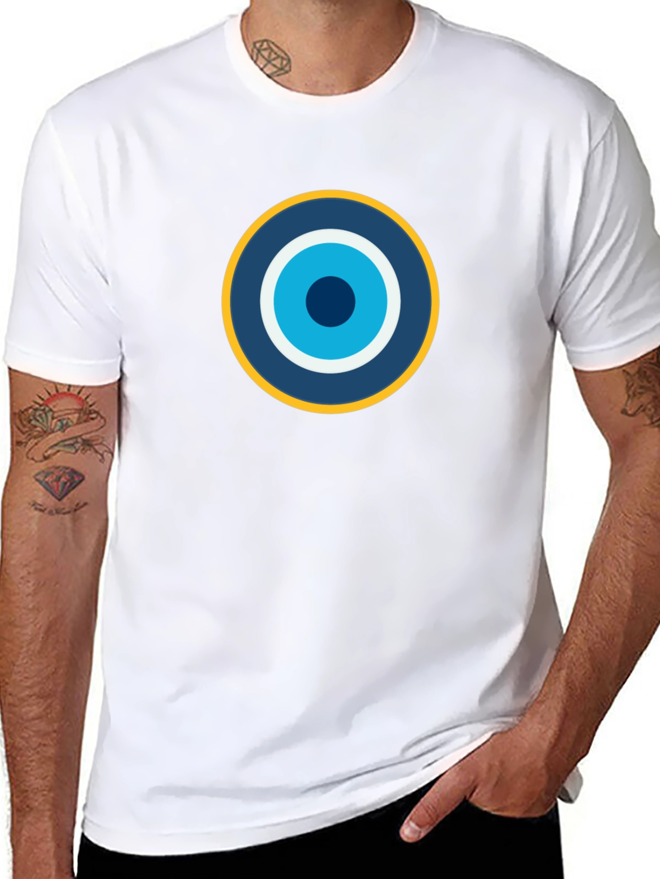 Evil Eye Graphic Tee - Stylish Protection