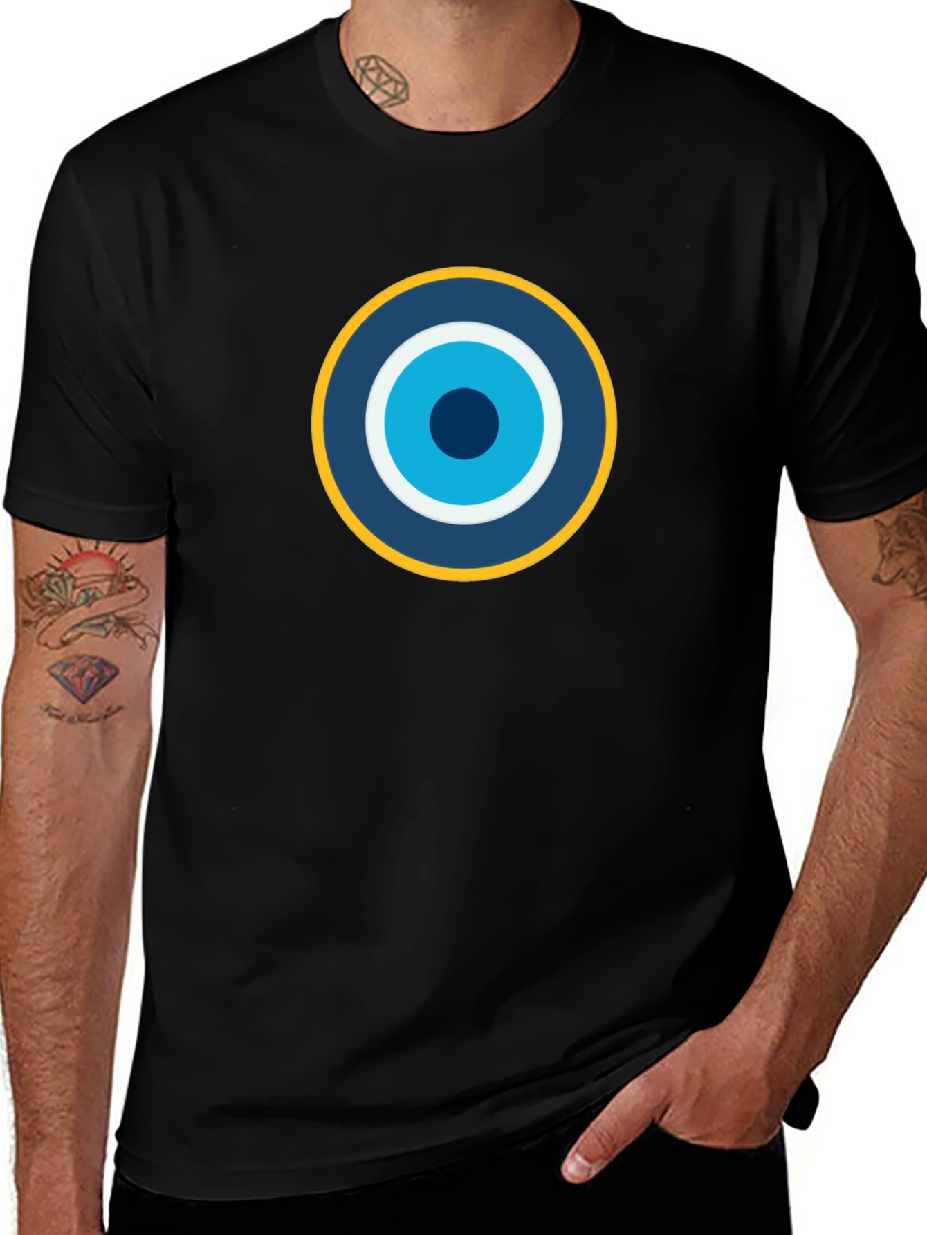 Evil Eye Graphic Tee - Stylish Protection
