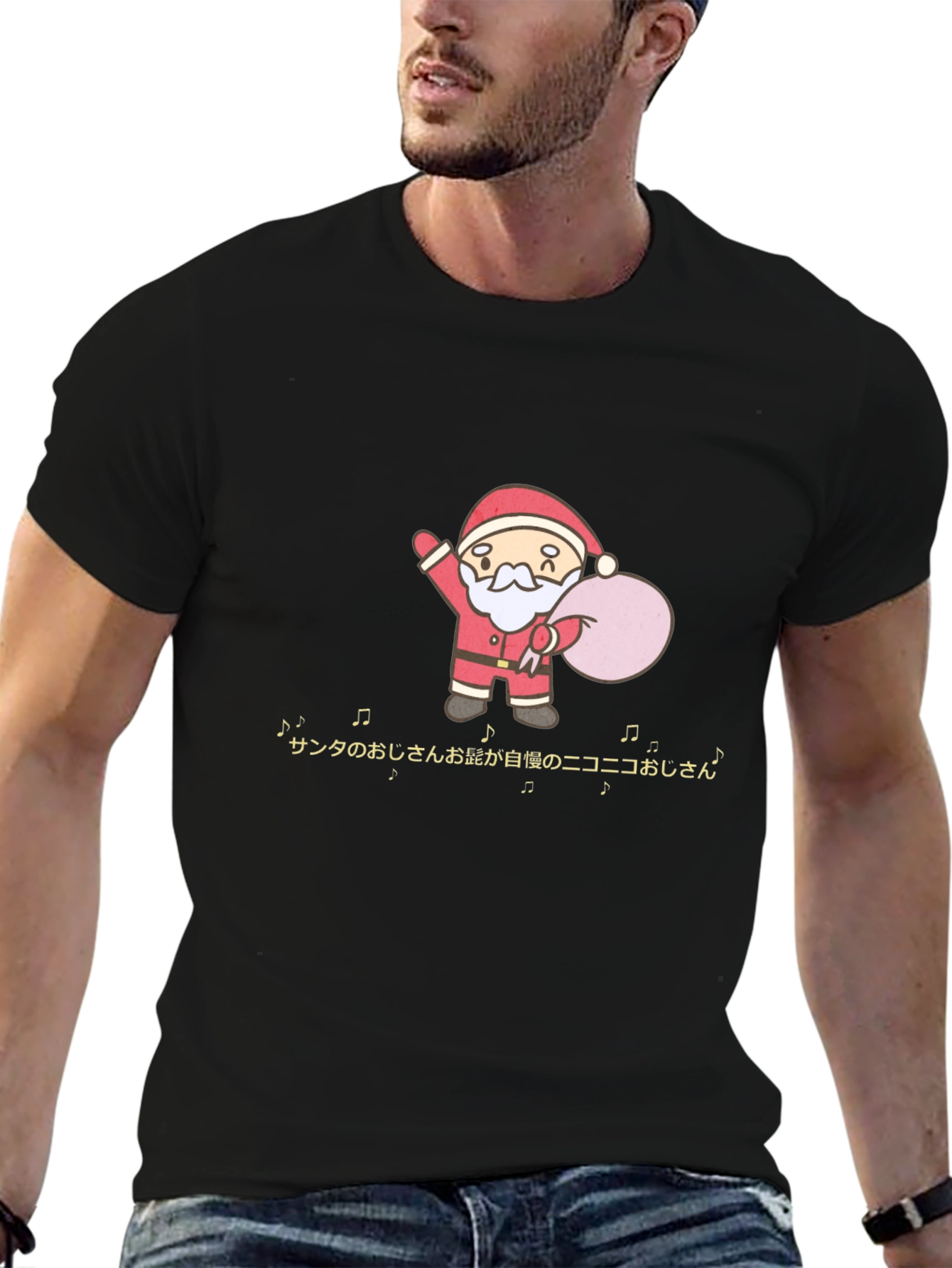 Santa Graphic Tee - Holiday Cheer