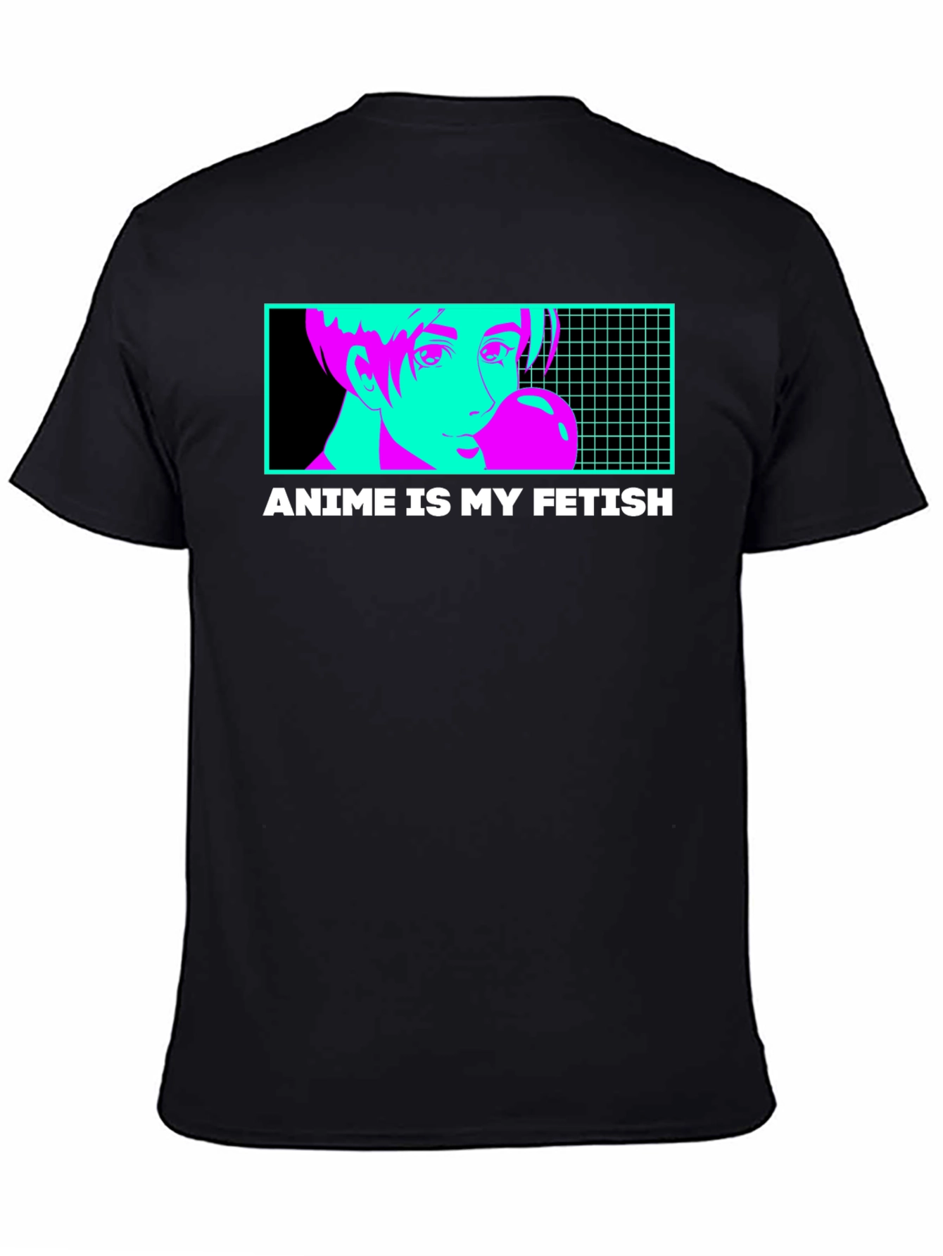 Anime Is My Fetish Graphic T-Shirt - Black