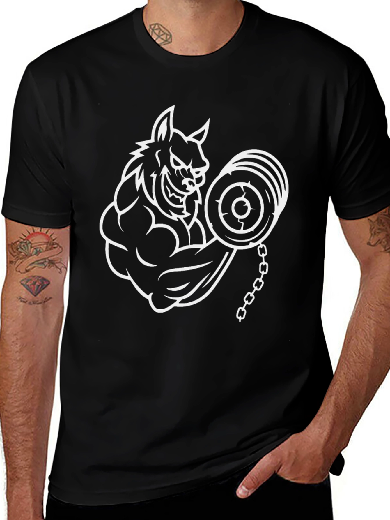 Wolf Gym T-Shirt - Fitness Beast Mode