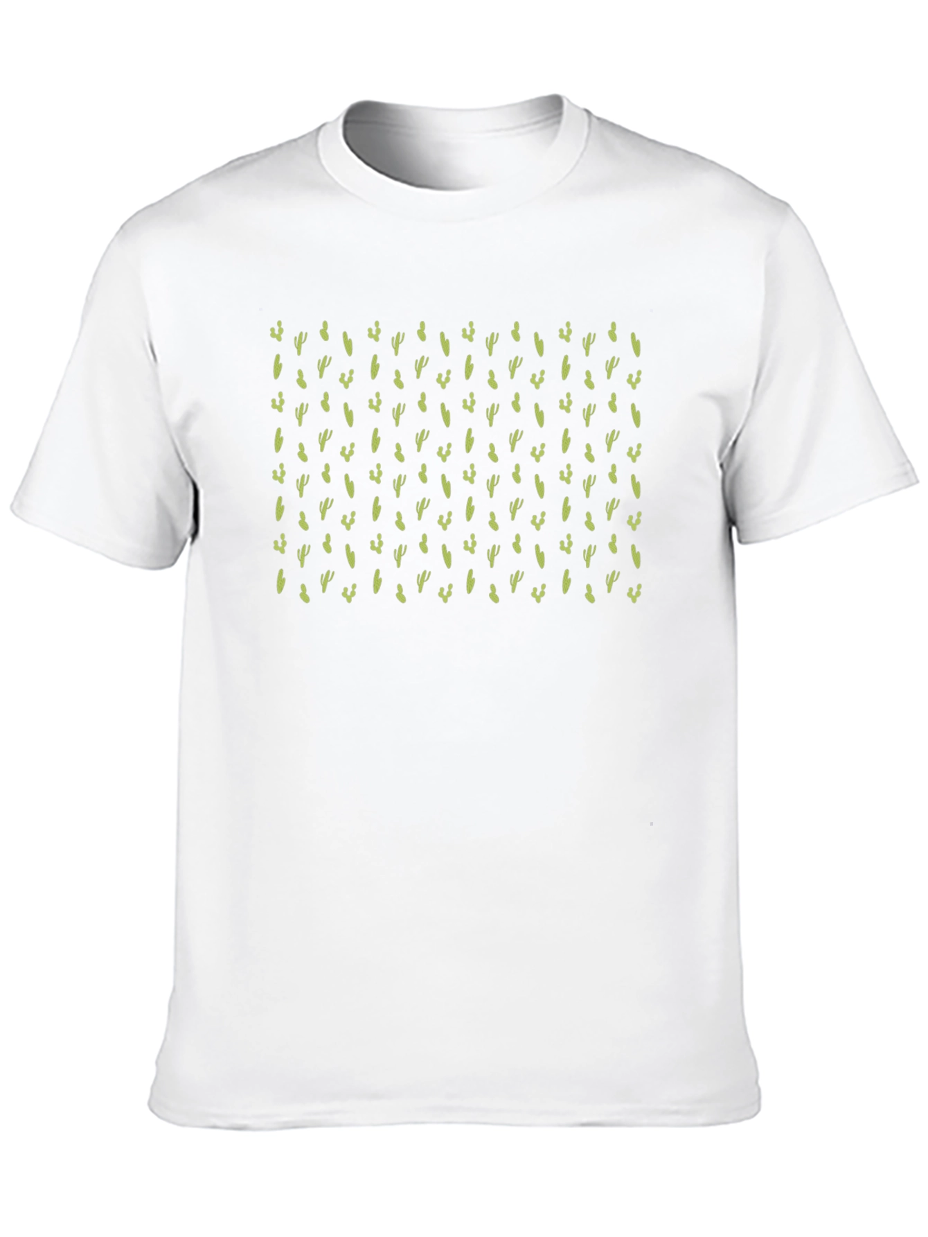 Cactus Print Black T-Shirt