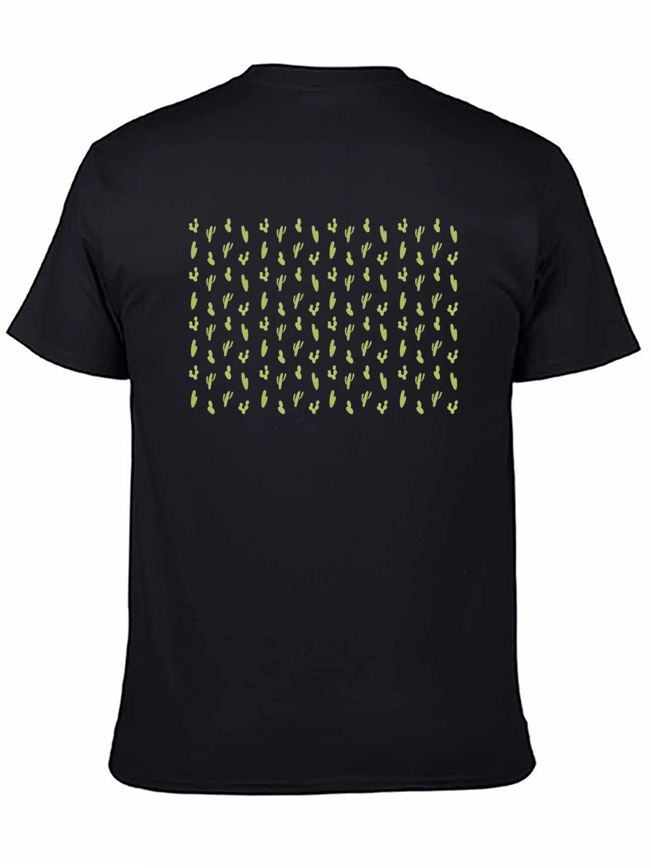 Cactus Print Black T-Shirt
