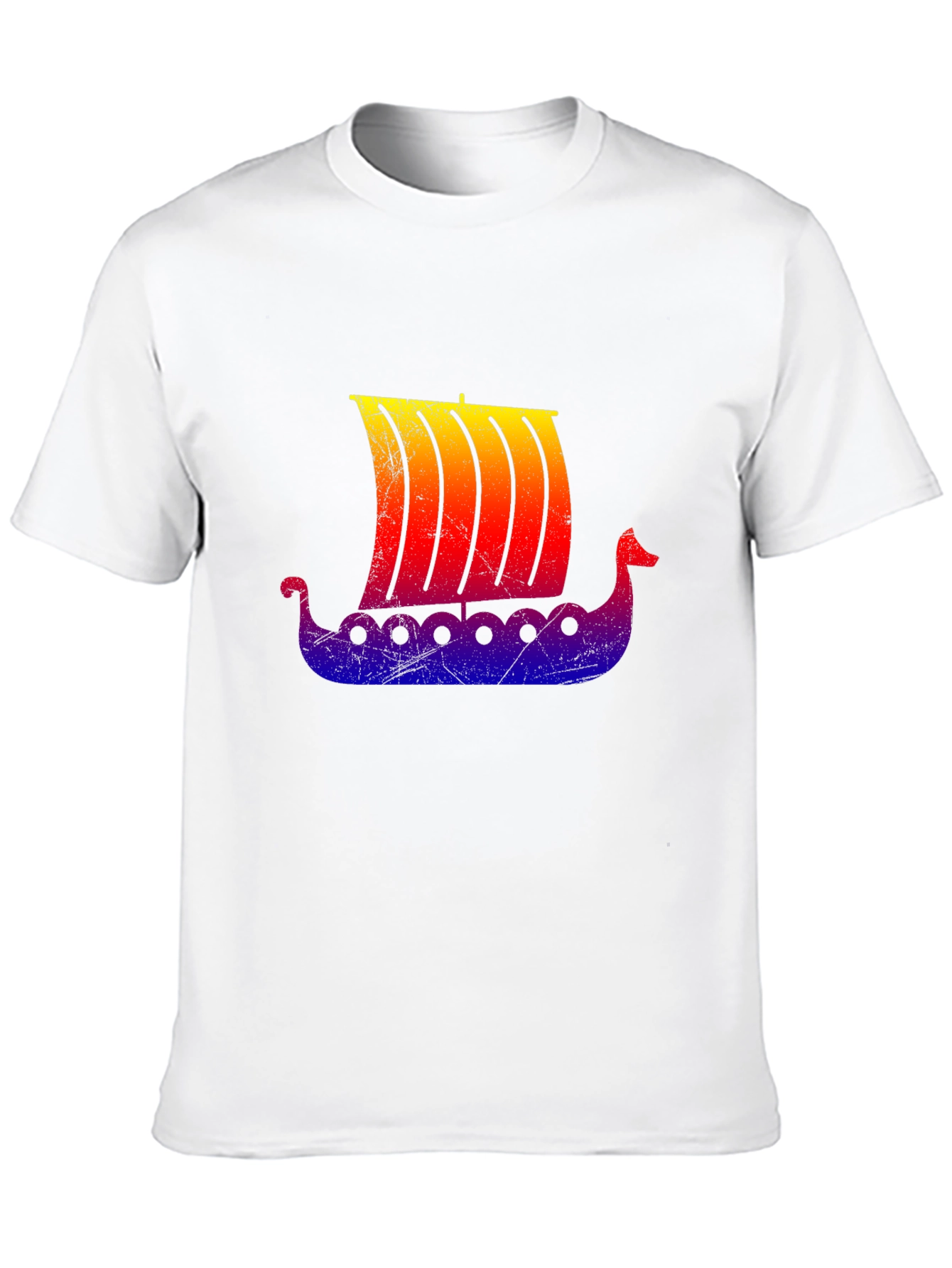 Viking Ship Graphic Tee - Black T-Shirt