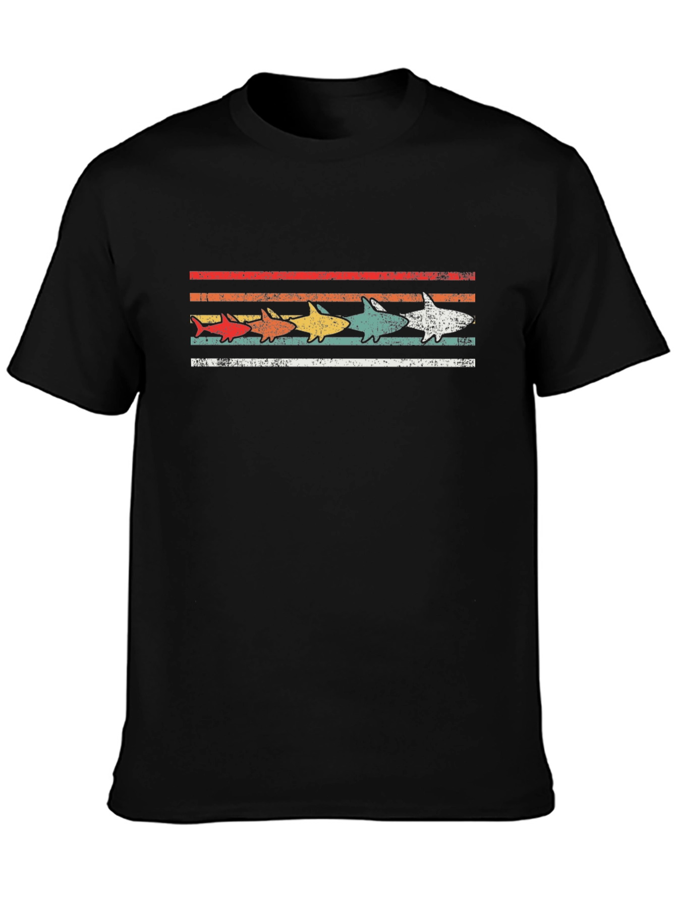Retro Shark Line T-Shirt