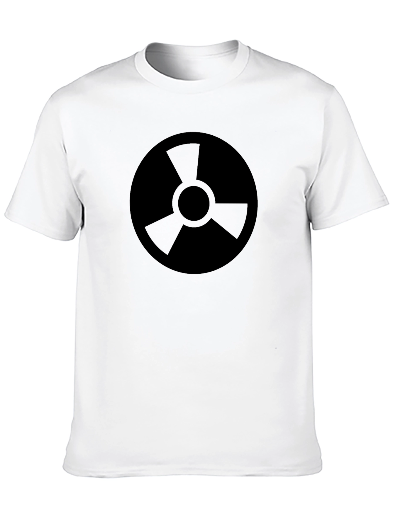 Black Graphic Tee - Round Radiation Symbol