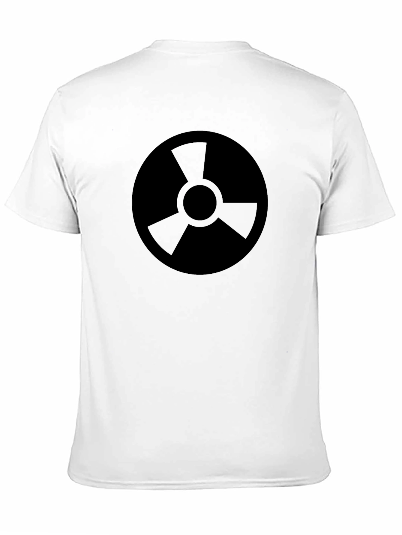 Black Graphic Tee - Round Radiation Symbol