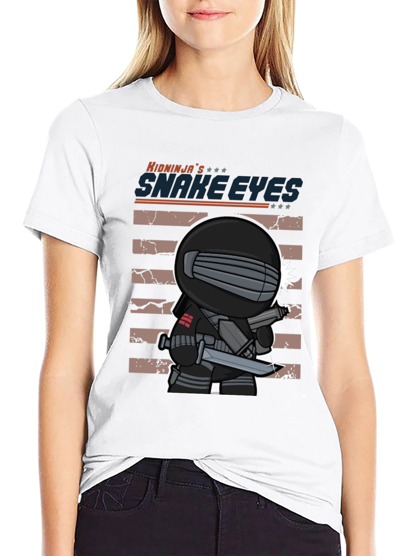 Kidninjas Snake Eyes Black T-Shirt