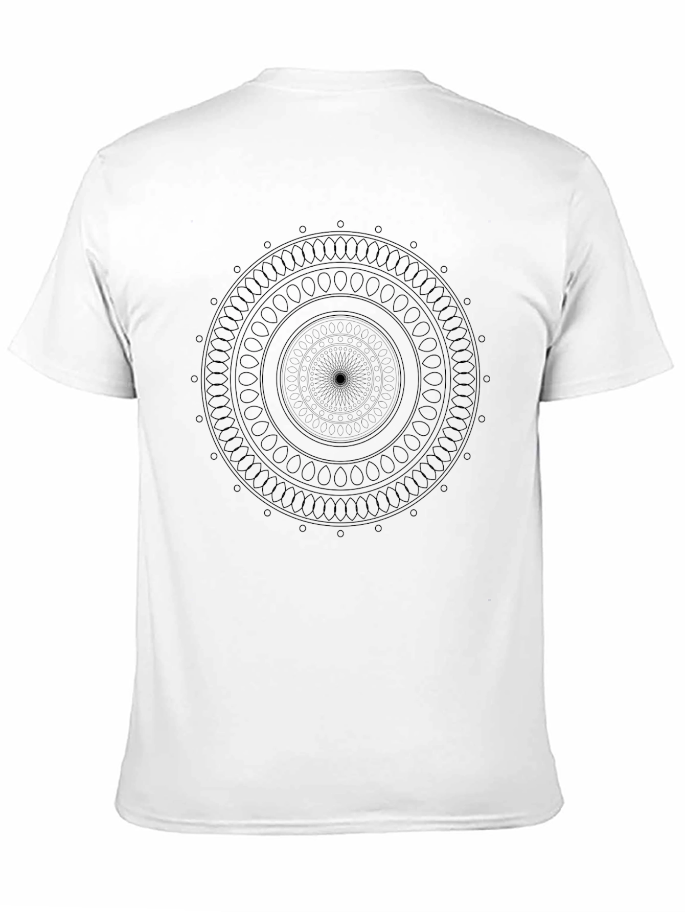 Black Mandala Graphic Tee - Stylish Casual Wear