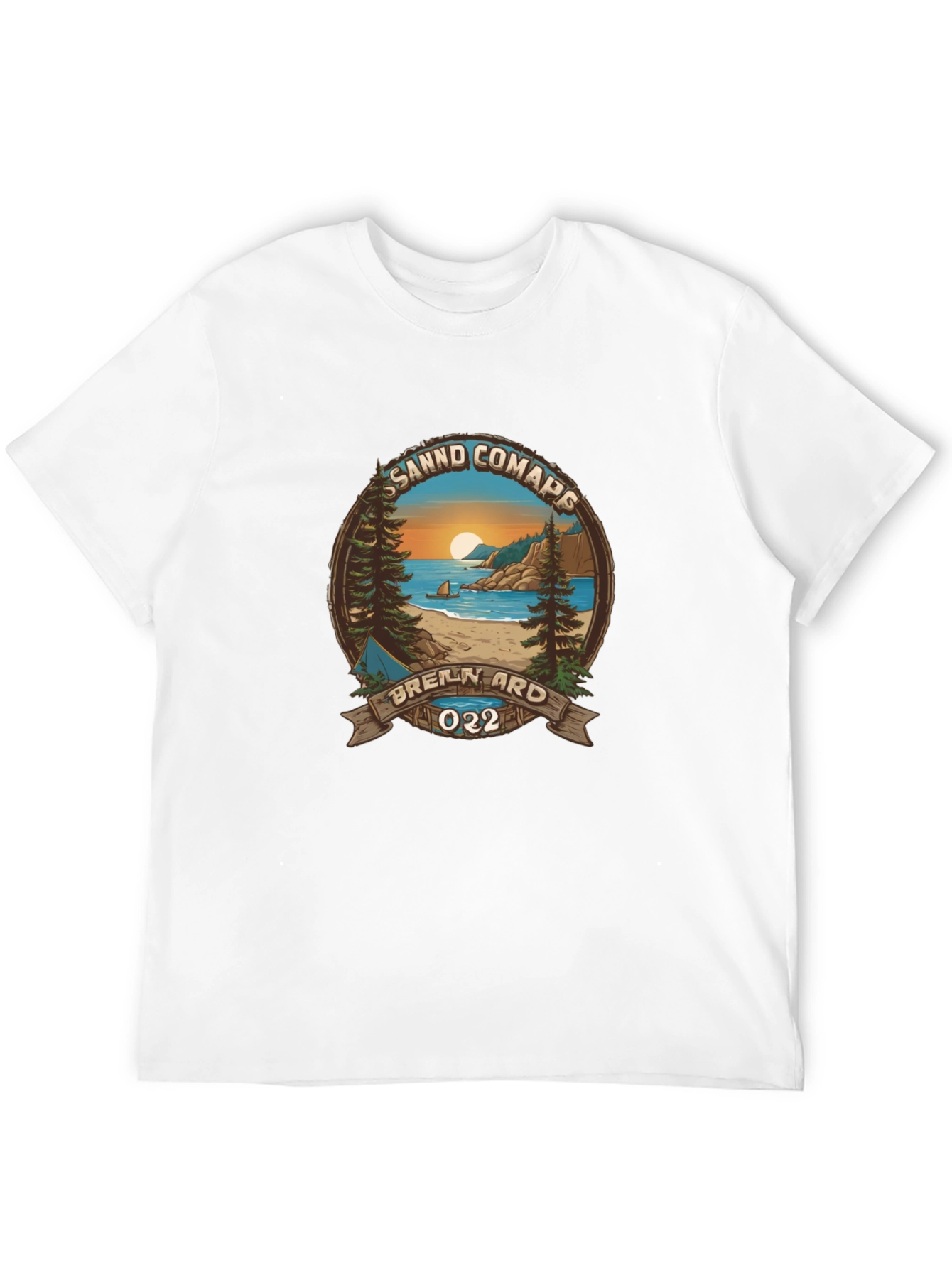 Scenic Sandd Comaps Graphic Tee