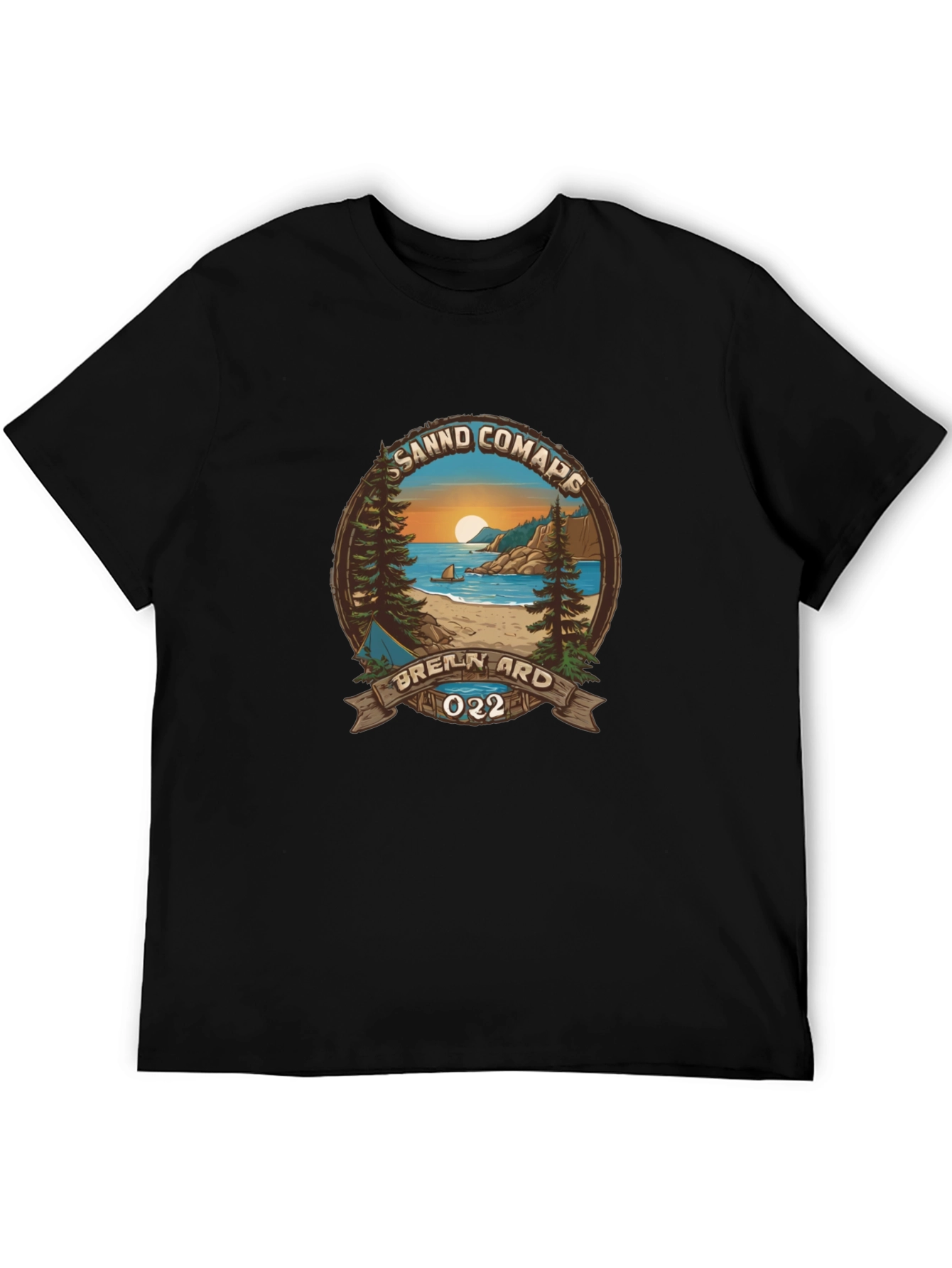 Scenic Sandd Comaps Graphic Tee