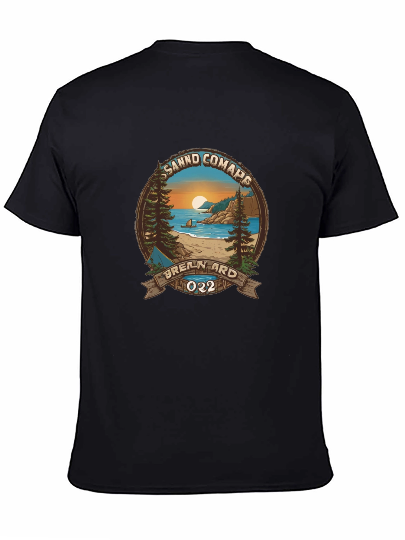 Scenic Sandd Comaps Graphic Tee