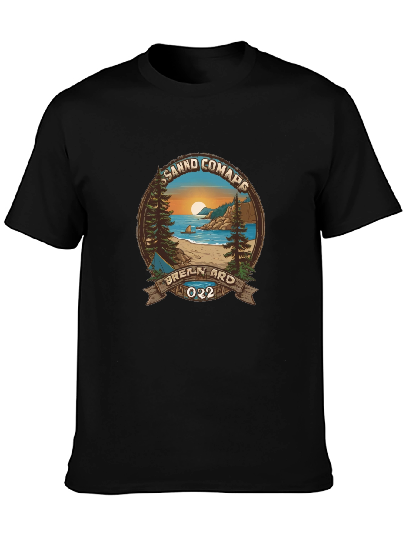 Scenic Sandd Comaps Graphic Tee