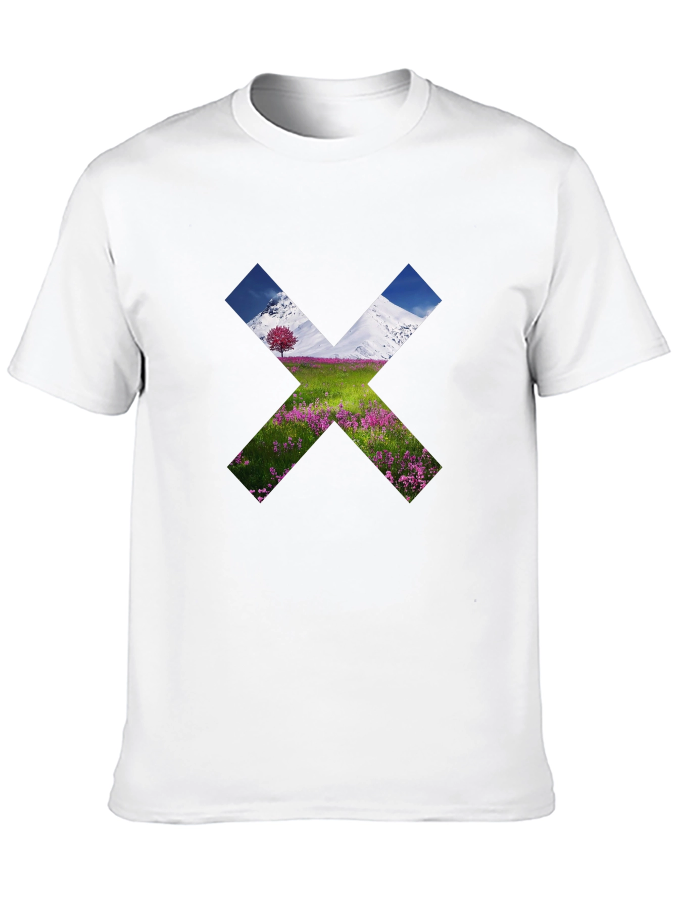 Nature X Graphic T-Shirt - Black