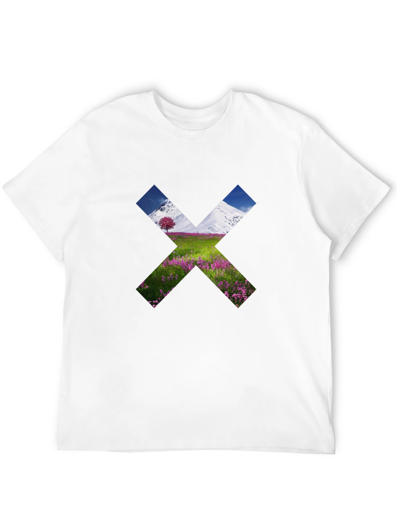Nature X Graphic T-Shirt - Black