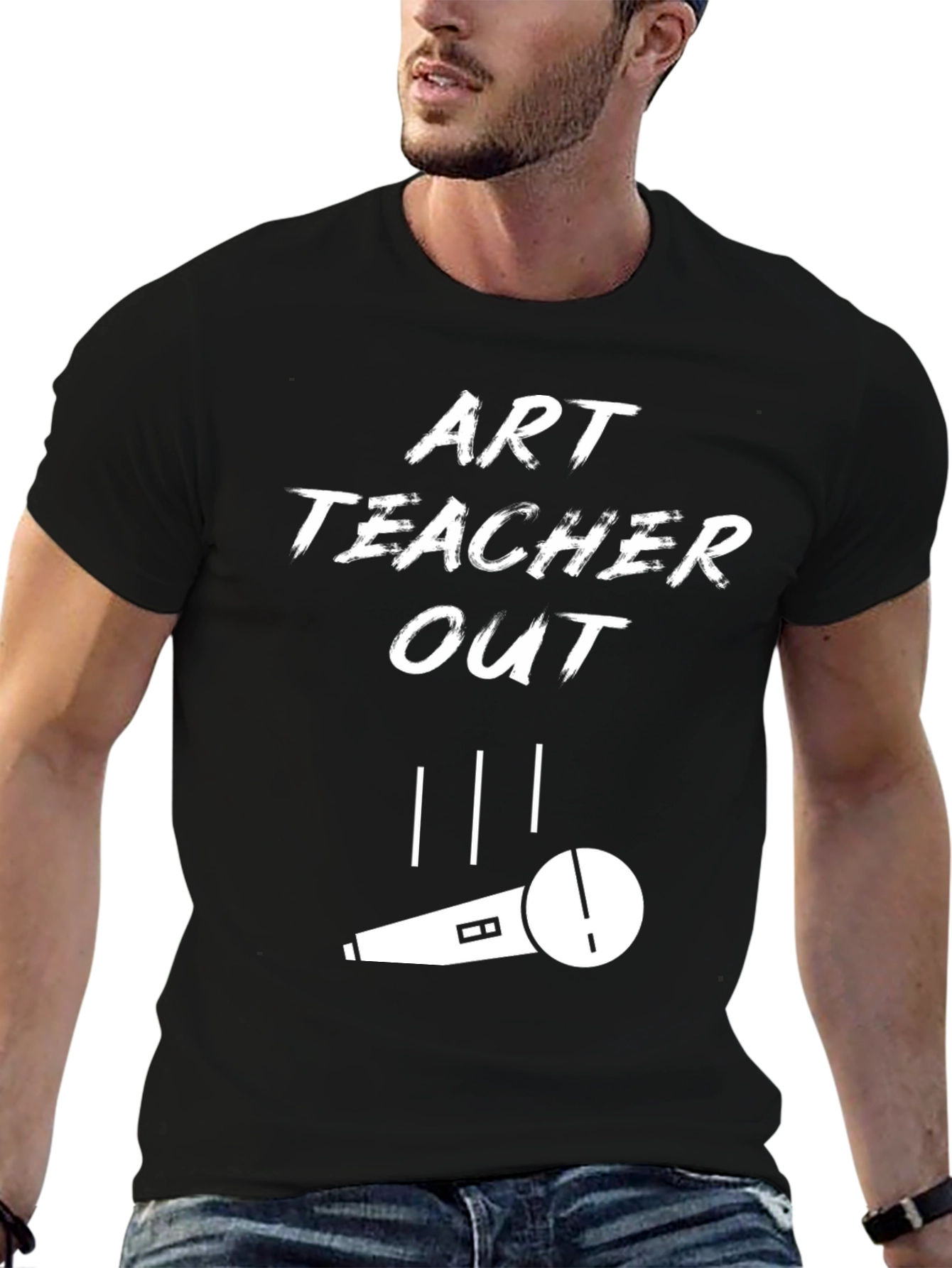 Art Teacher Out Mic Drop Tee