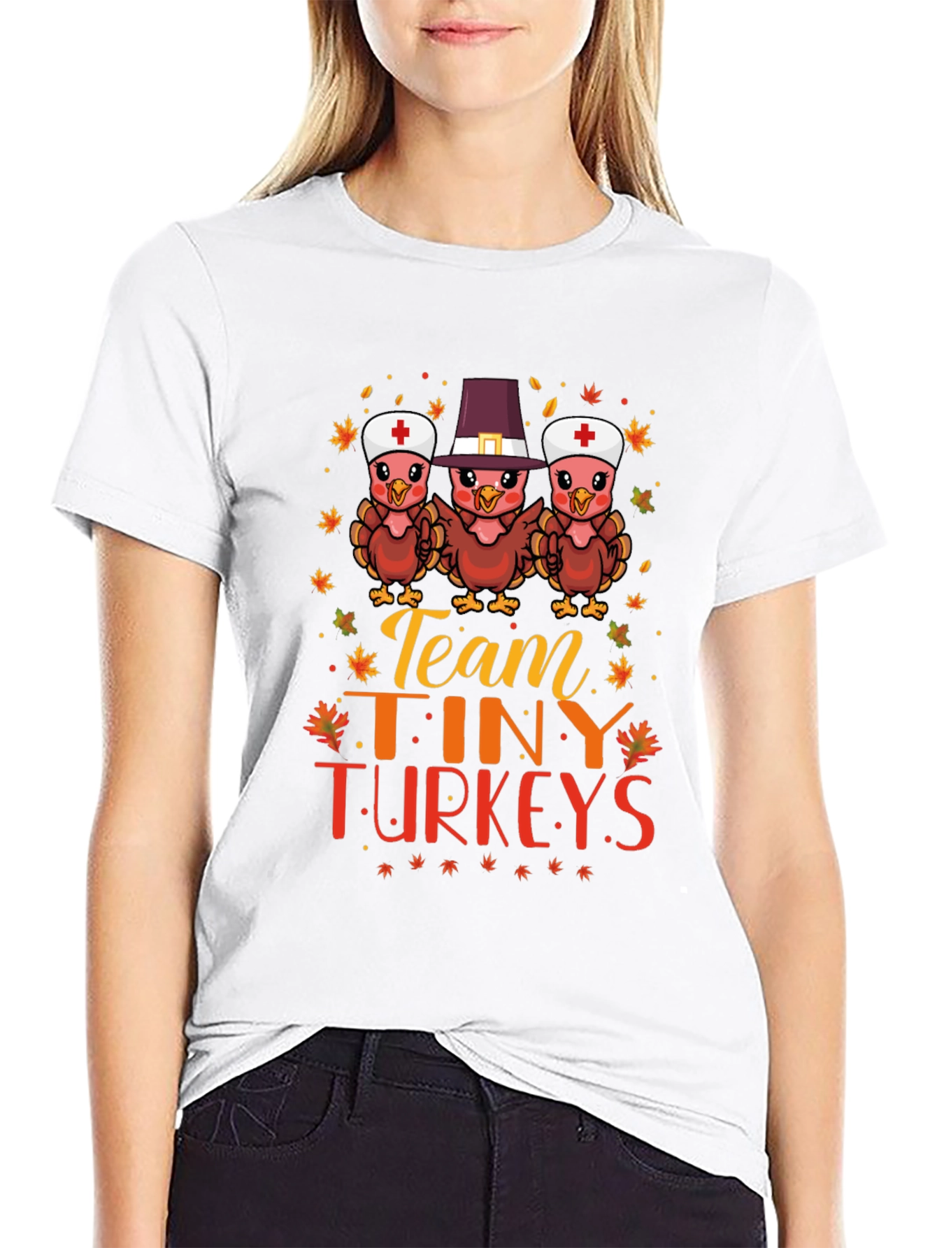 Team Tiny Turkeys Nurse Thanksgiving T-Shirt