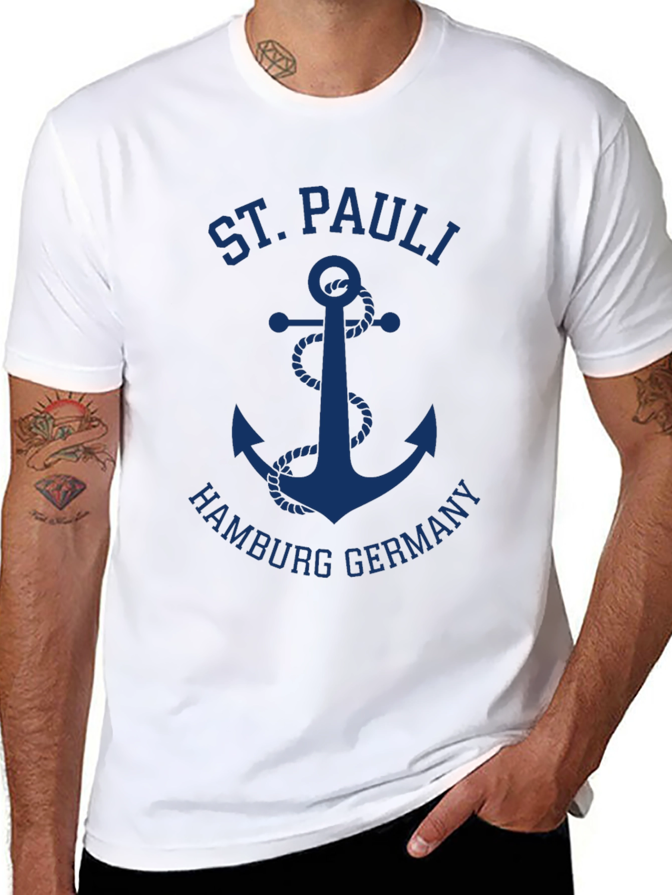 St. Pauli Anchor Graphic Black T-Shirt