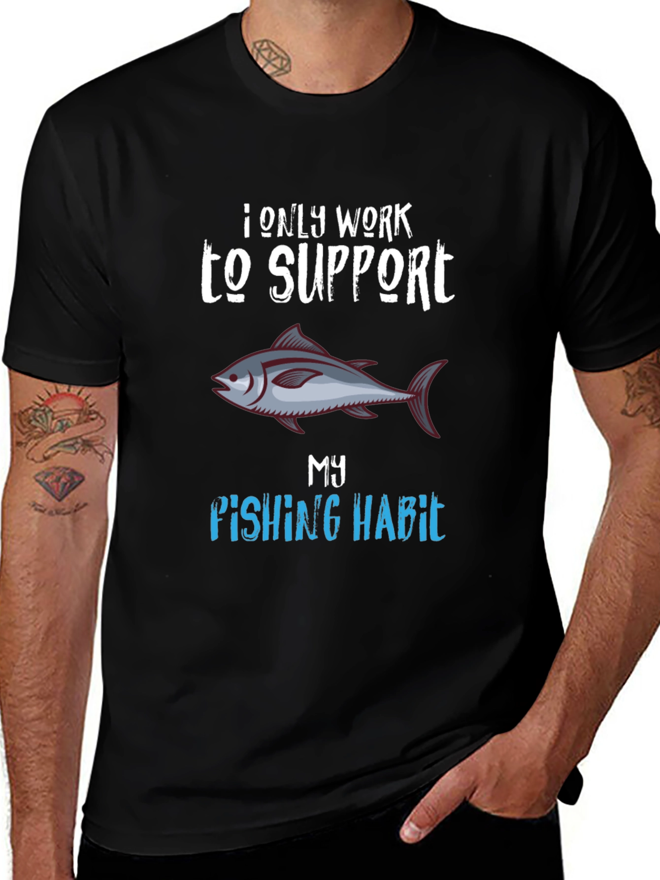 Fishing Habit T-Shirt - Unique Angler Tee